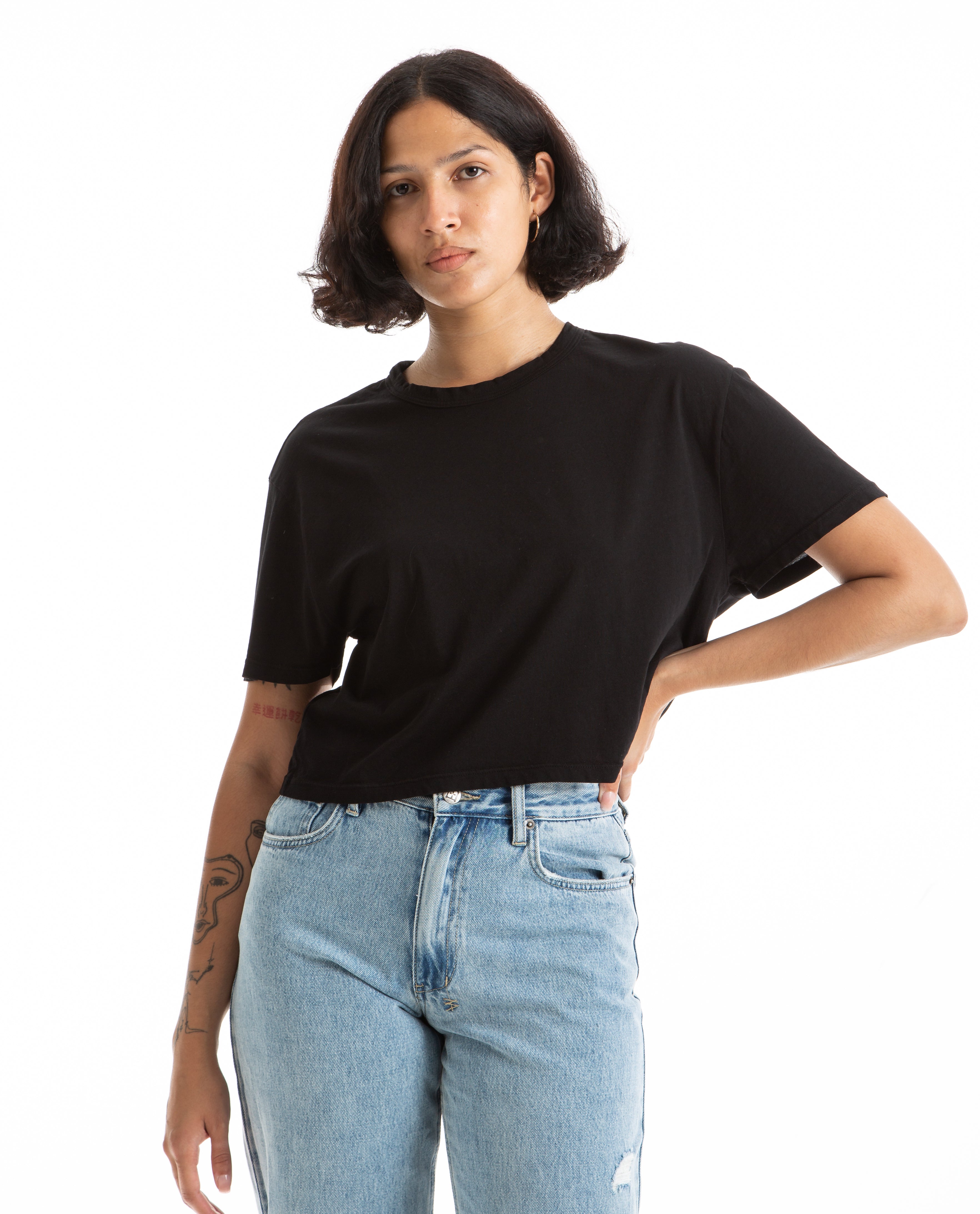 Crop Tee Women Tees + Tanks LES TIEN