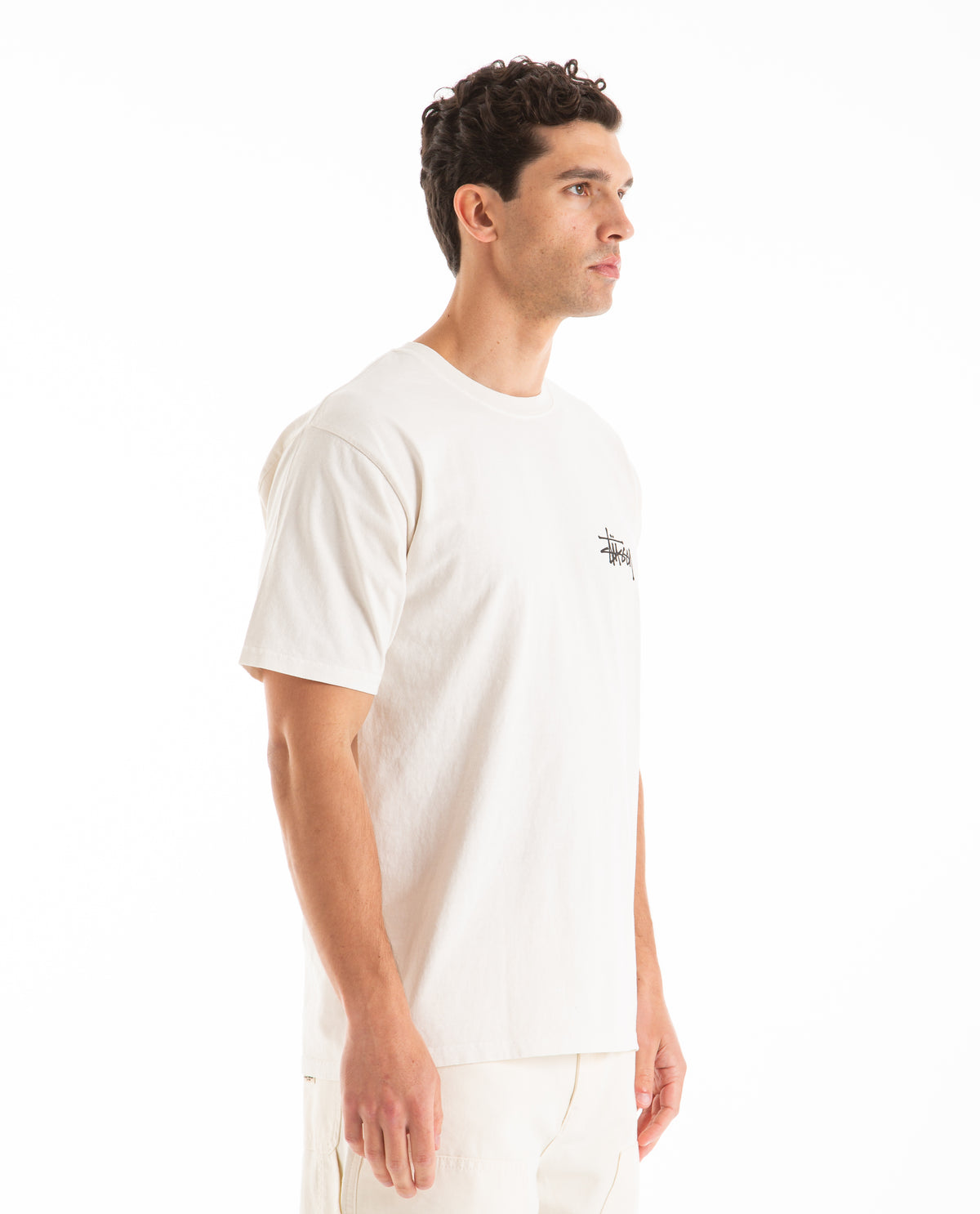 Basic Pigment Dyed Tee Natural Men Tees + Tanks STUSSY
