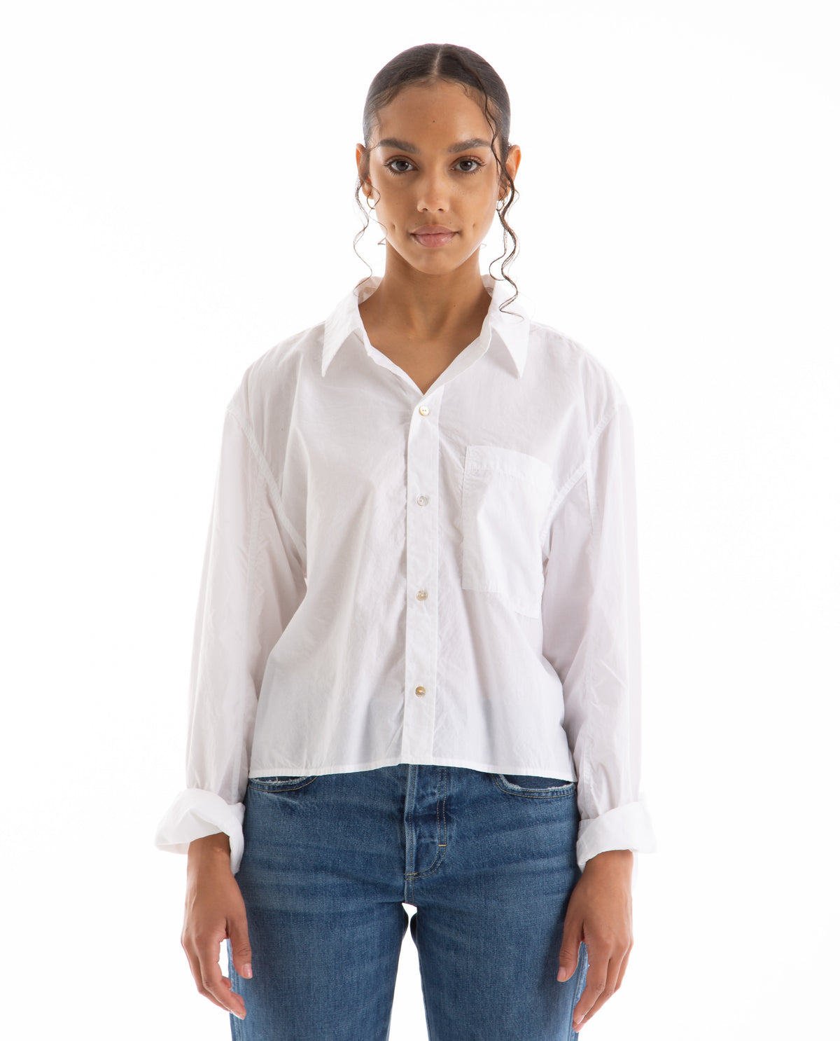 Ruth Crop Shirt Blouses AMO