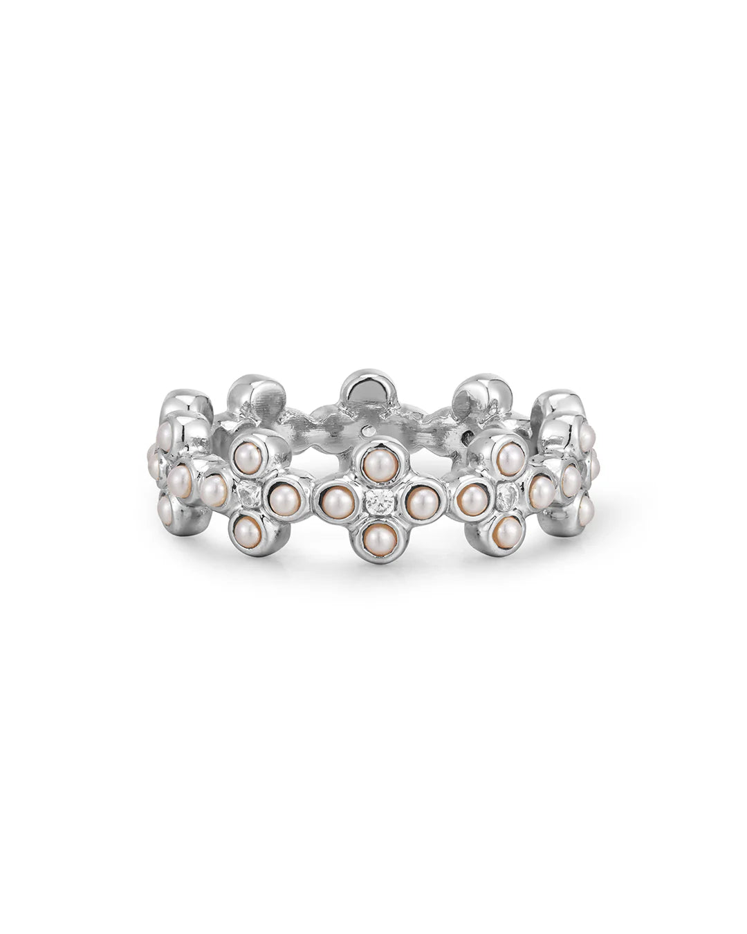 Daisy Stud Ring Silver Women Jewelry LUV AJ