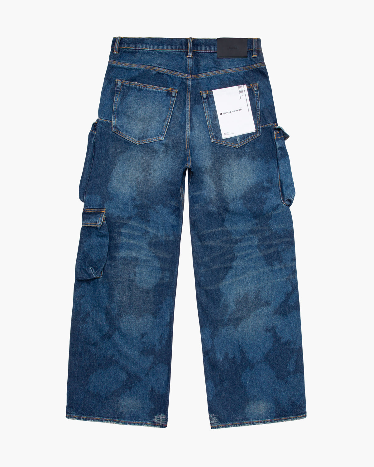 P018 Triple Pocket Cargo Men Pants PURPLE BRAND