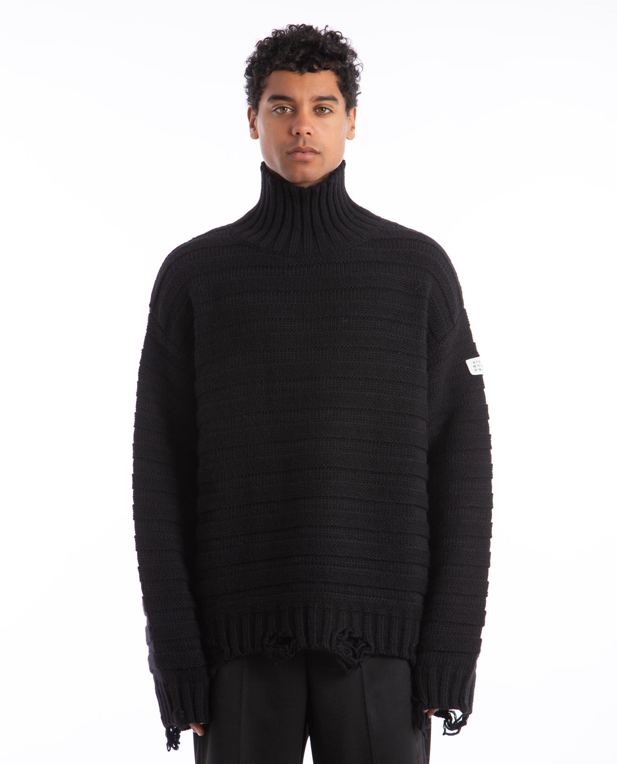 Wool Turtleneck Men Sweaters + Sweatshirts MM6