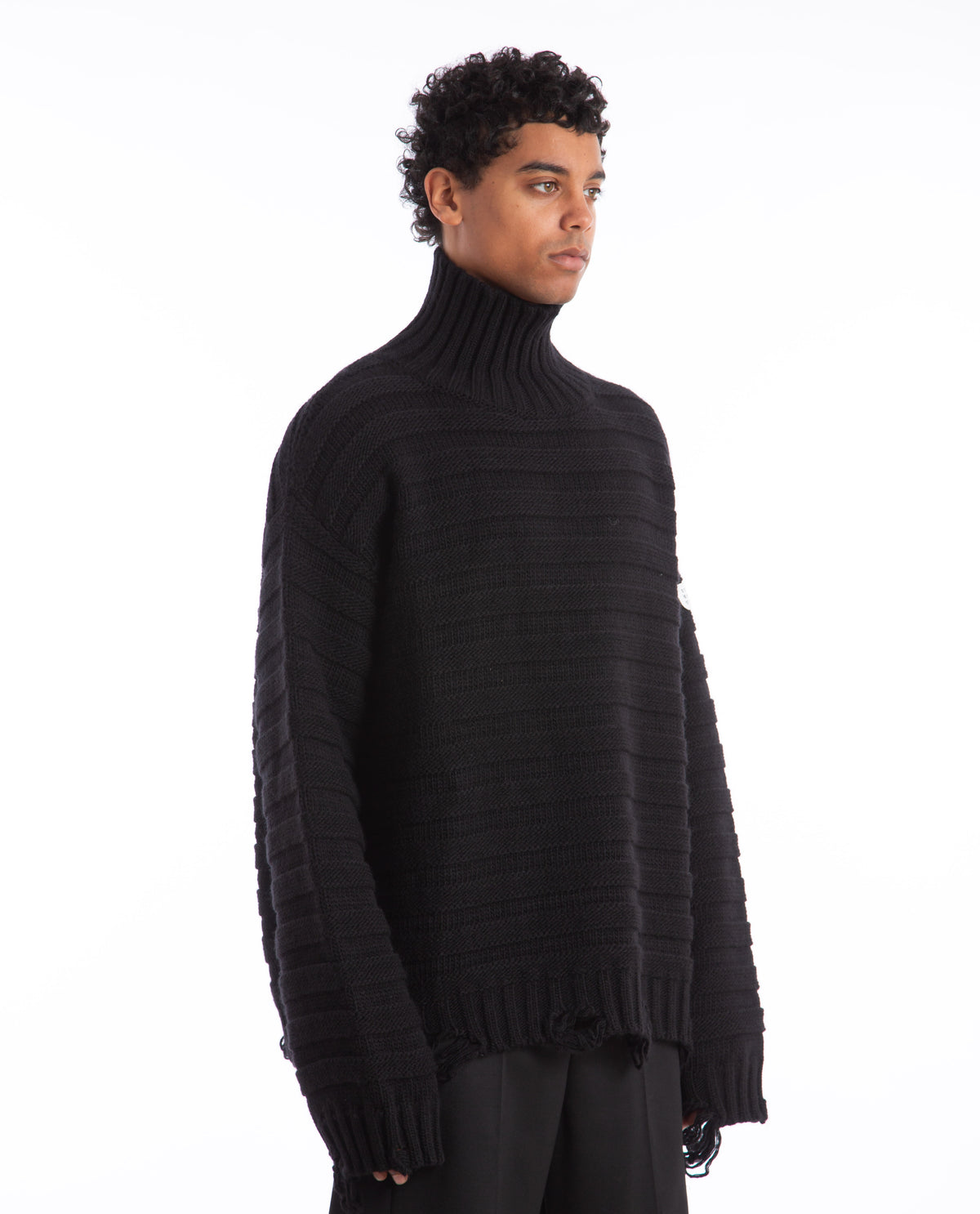 Wool Turtleneck Men Sweaters + Sweatshirts MM6