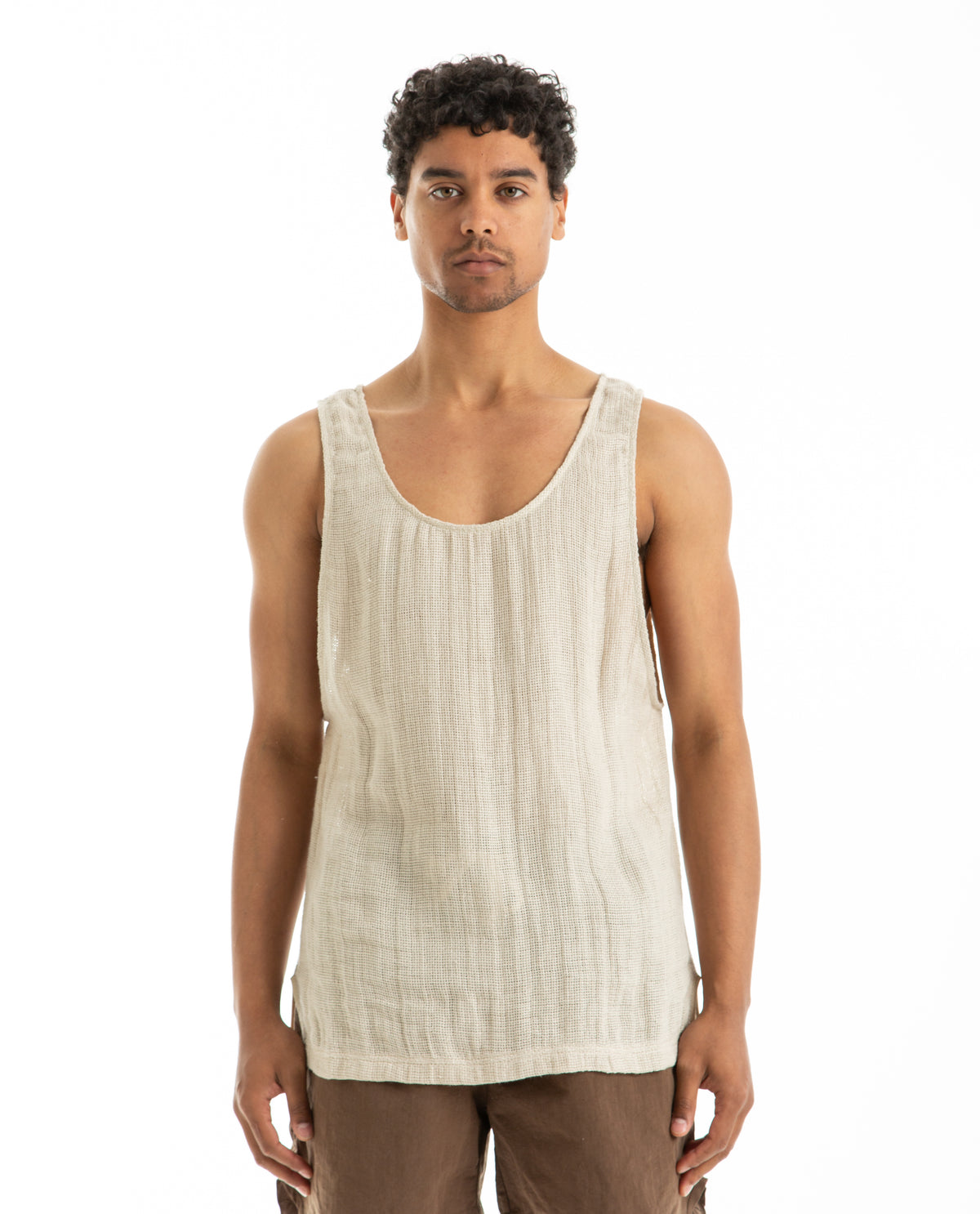 Linen Tank Top Men Tees + Tanks S.K. MANOR HILL
