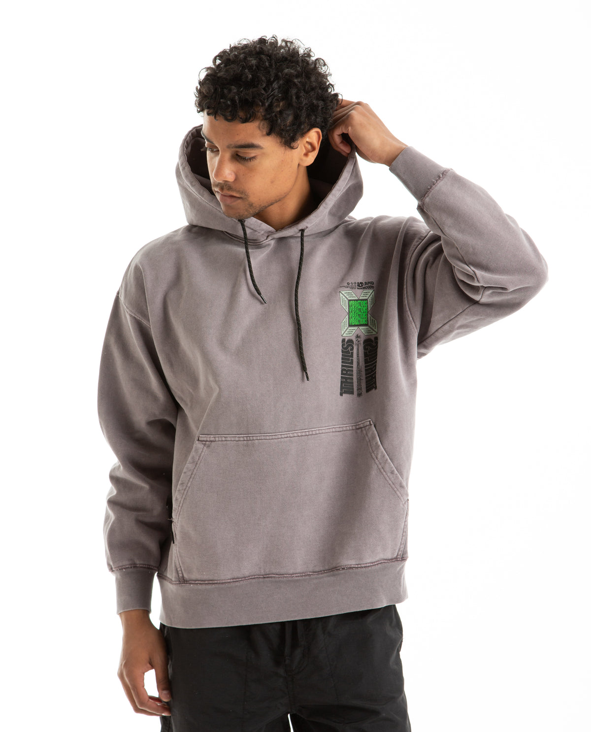 Vibrations Slouch Hood Men Sweaters + Sweatshirts THRILLS