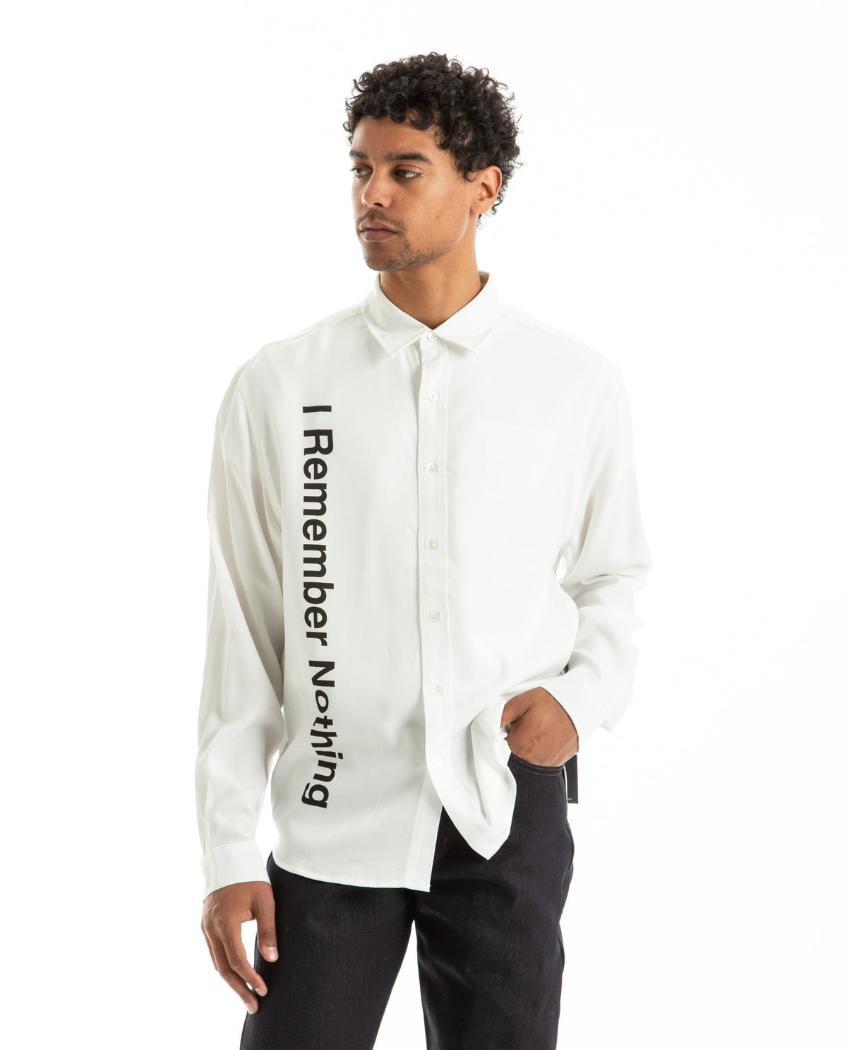 Nothing Button Down Men Shirts PLEASURES