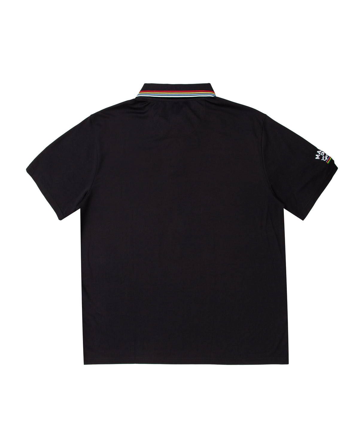 Golf & Cycle Tour de Buckets Performance Polo Black Men Shirts MALBON GOLF