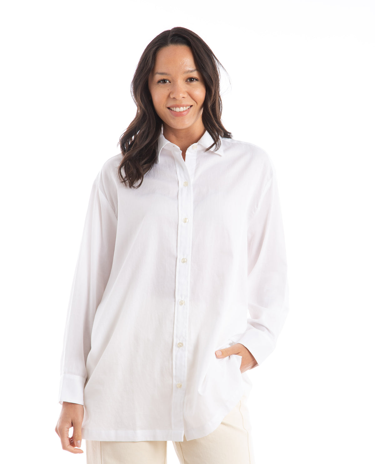 Yoko Oversized Button Down Blouses LESET