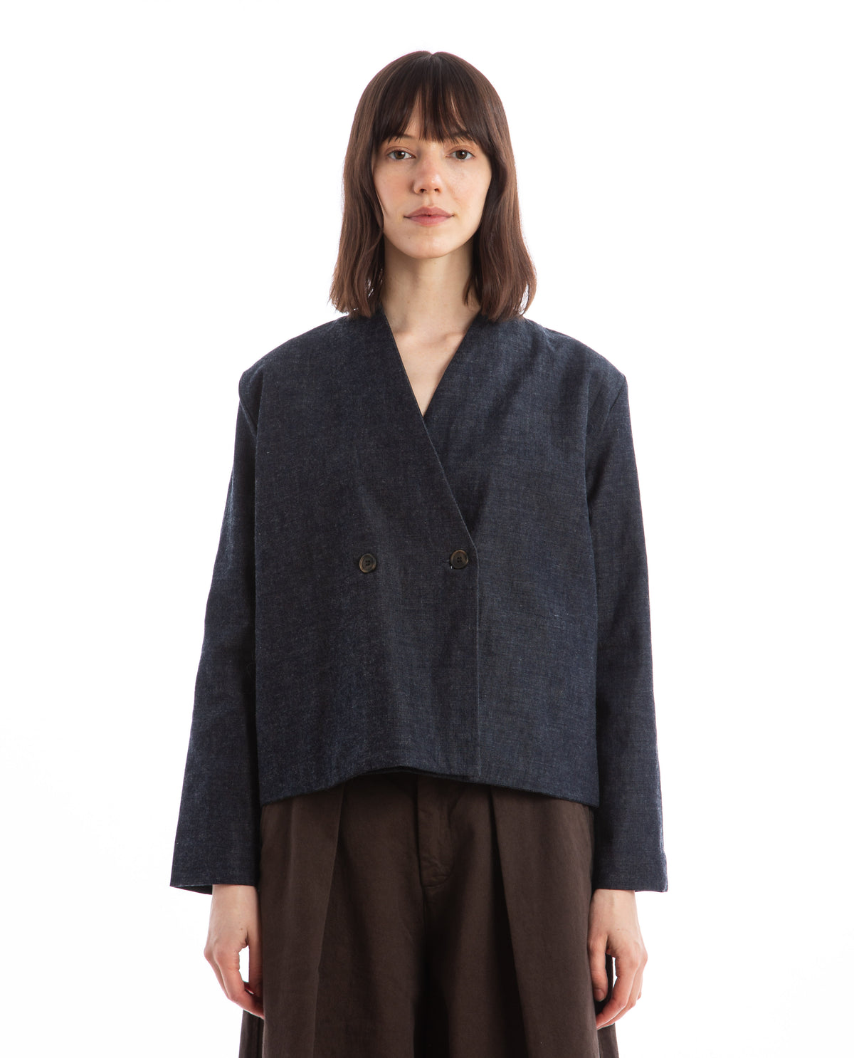 Collarless Jacket Women Coats + Jackets NAKED & FAMOUS