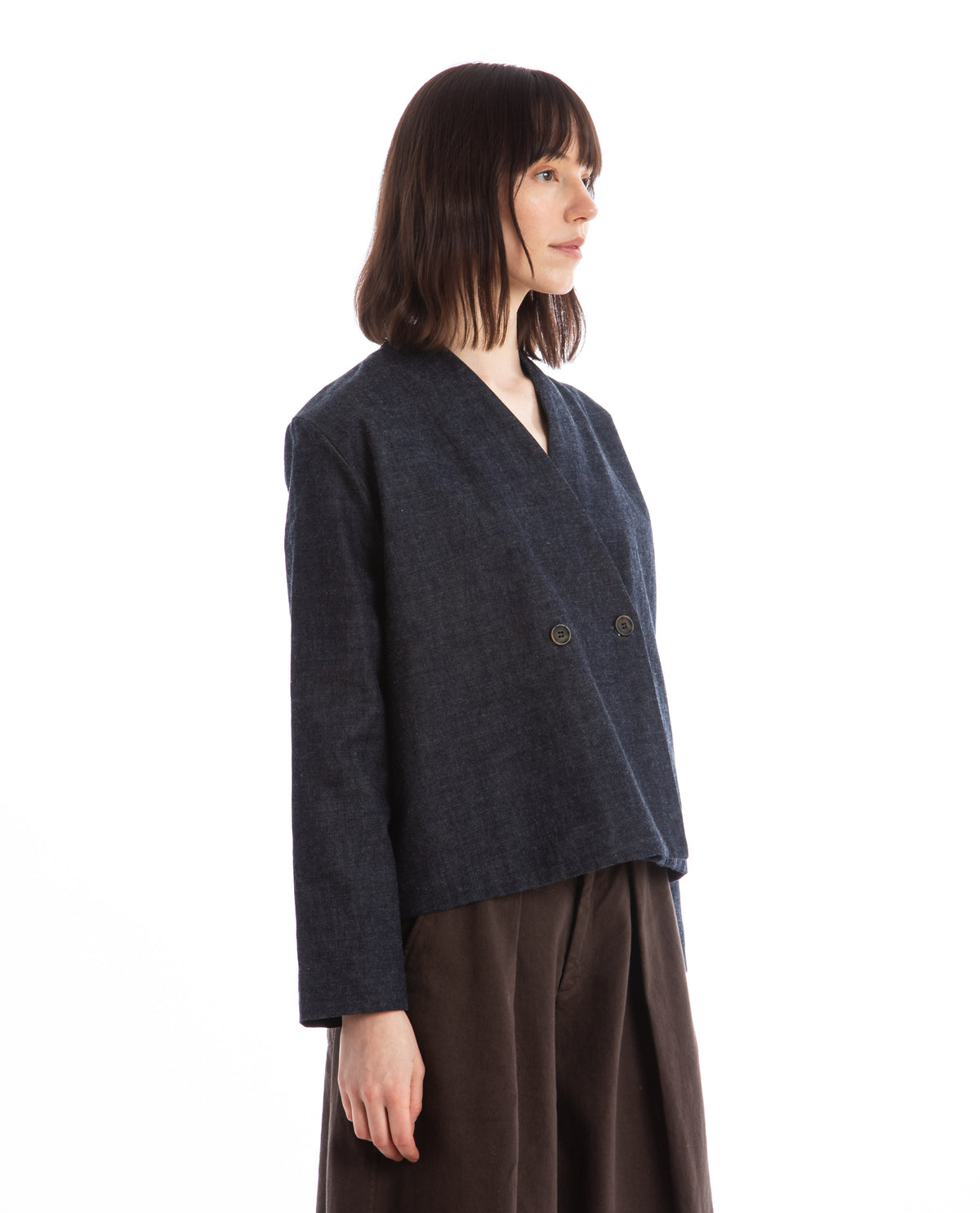 Collarless Jacket Women Coats + Jackets NAKED & FAMOUS