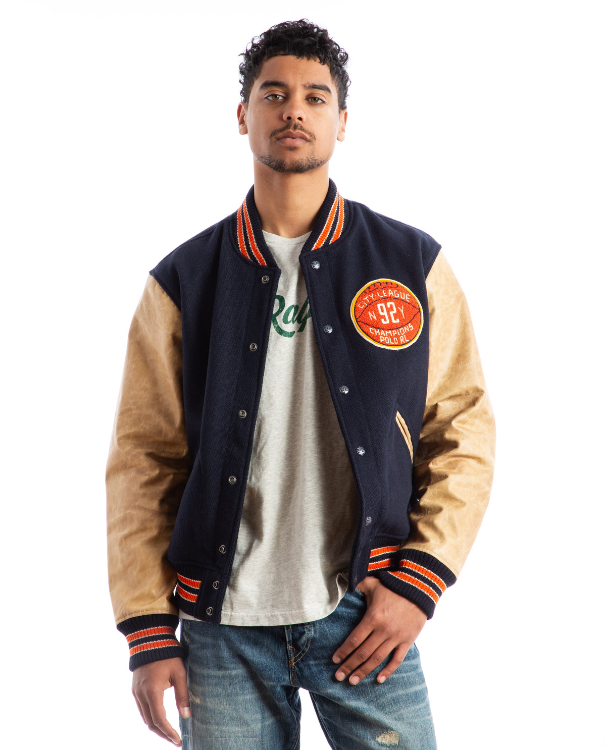 Twill Varsity Jacket Men Coats + Jackets POLO RALPH LAUREN
