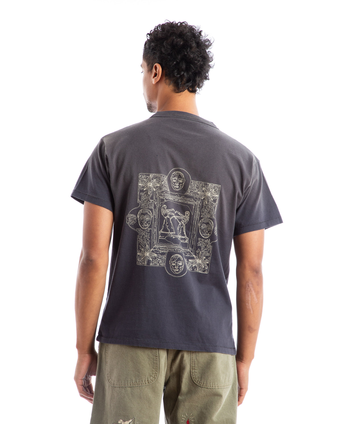 Twin Frame Tee Charcoal Men Tees + Tanks SAMUEL ZELIG