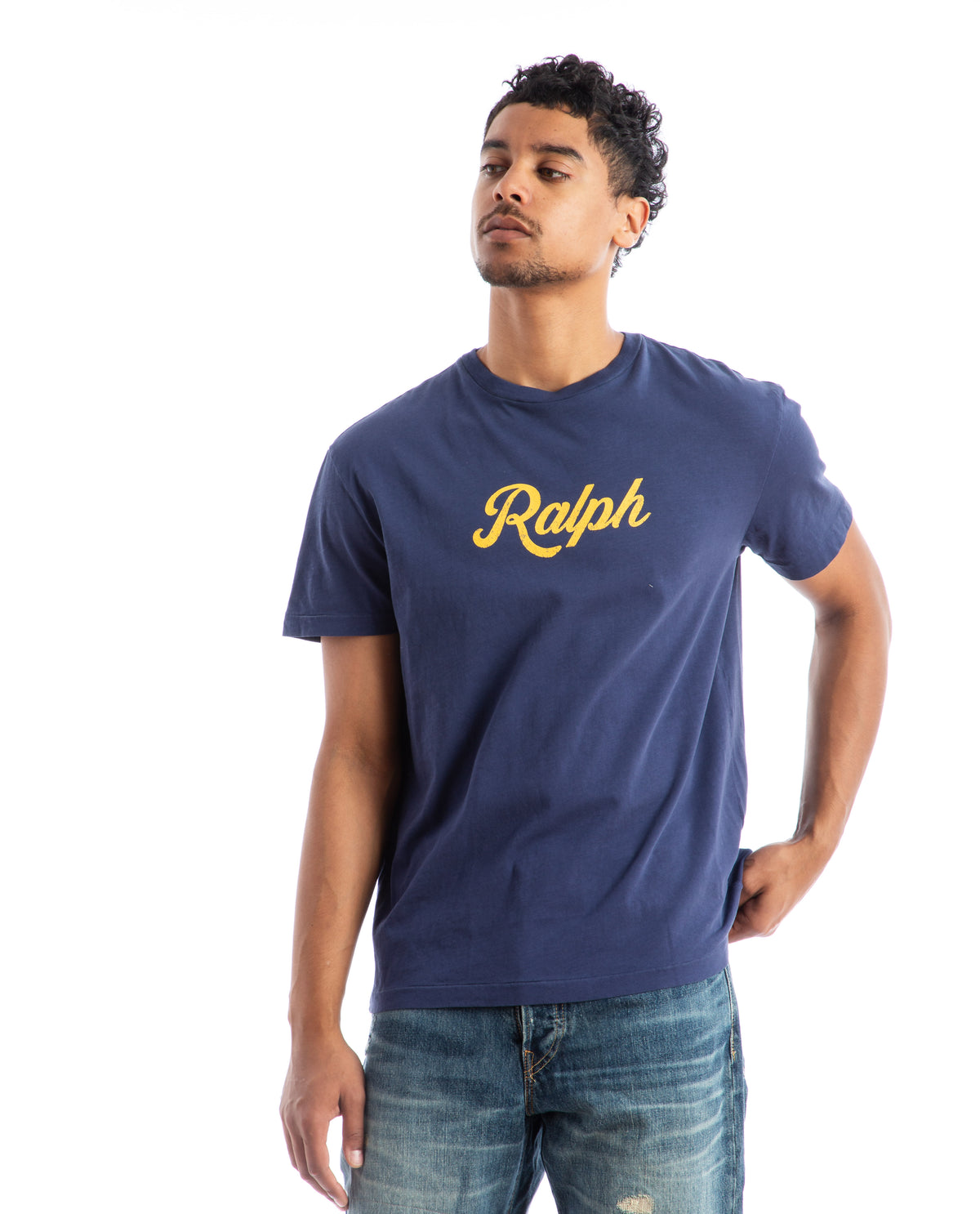Ralph Logo Tee Cobalt Men Tees + Tanks POLO RALPH LAUREN