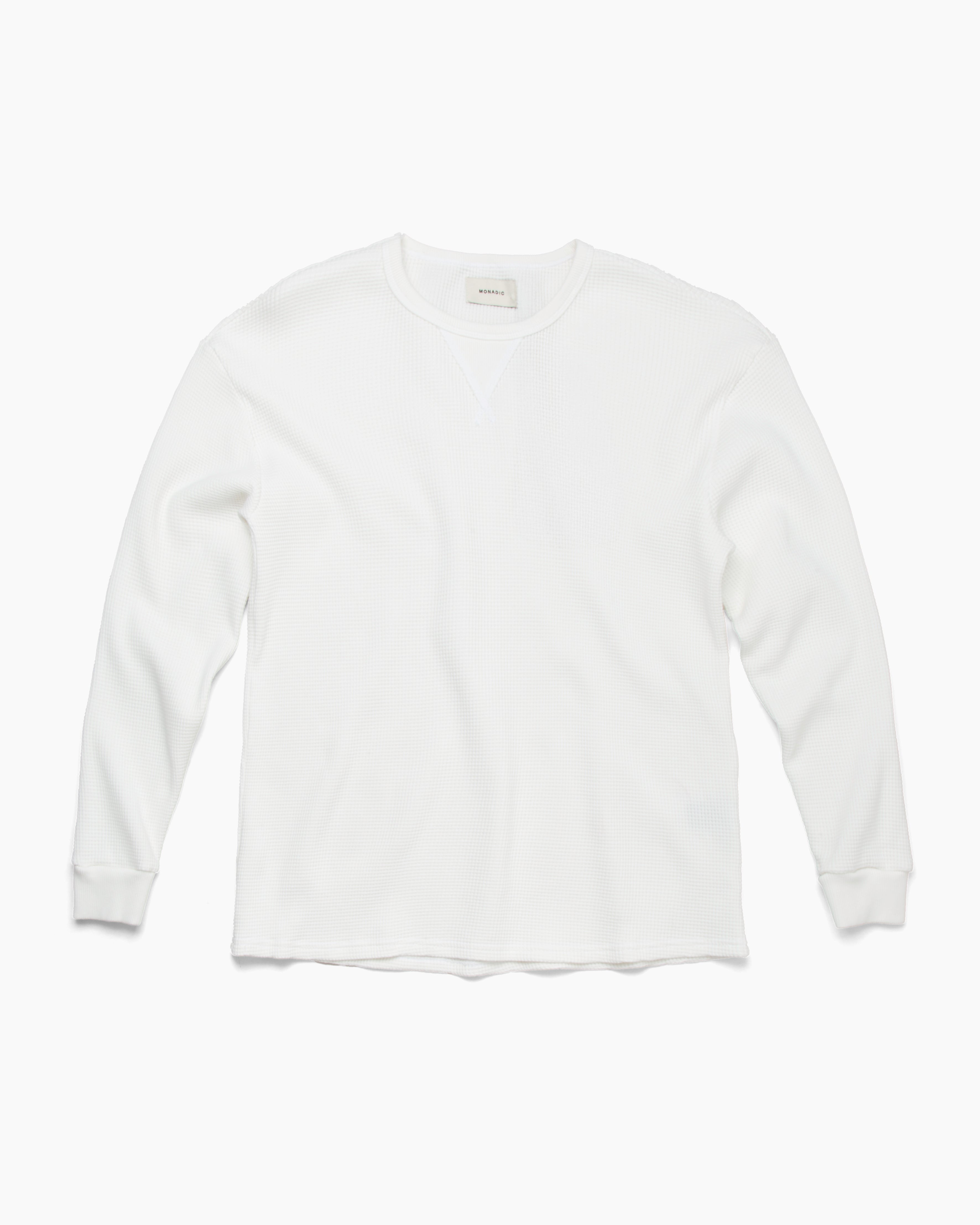 Waffle Knit Thermal Men Tees + Tanks MONADIC