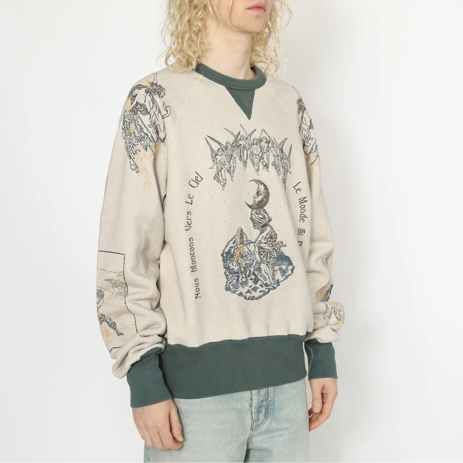 La Luna Crewneck Sweatshirt Men Sweaters + Sweatshirts SAMUEL ZELIG