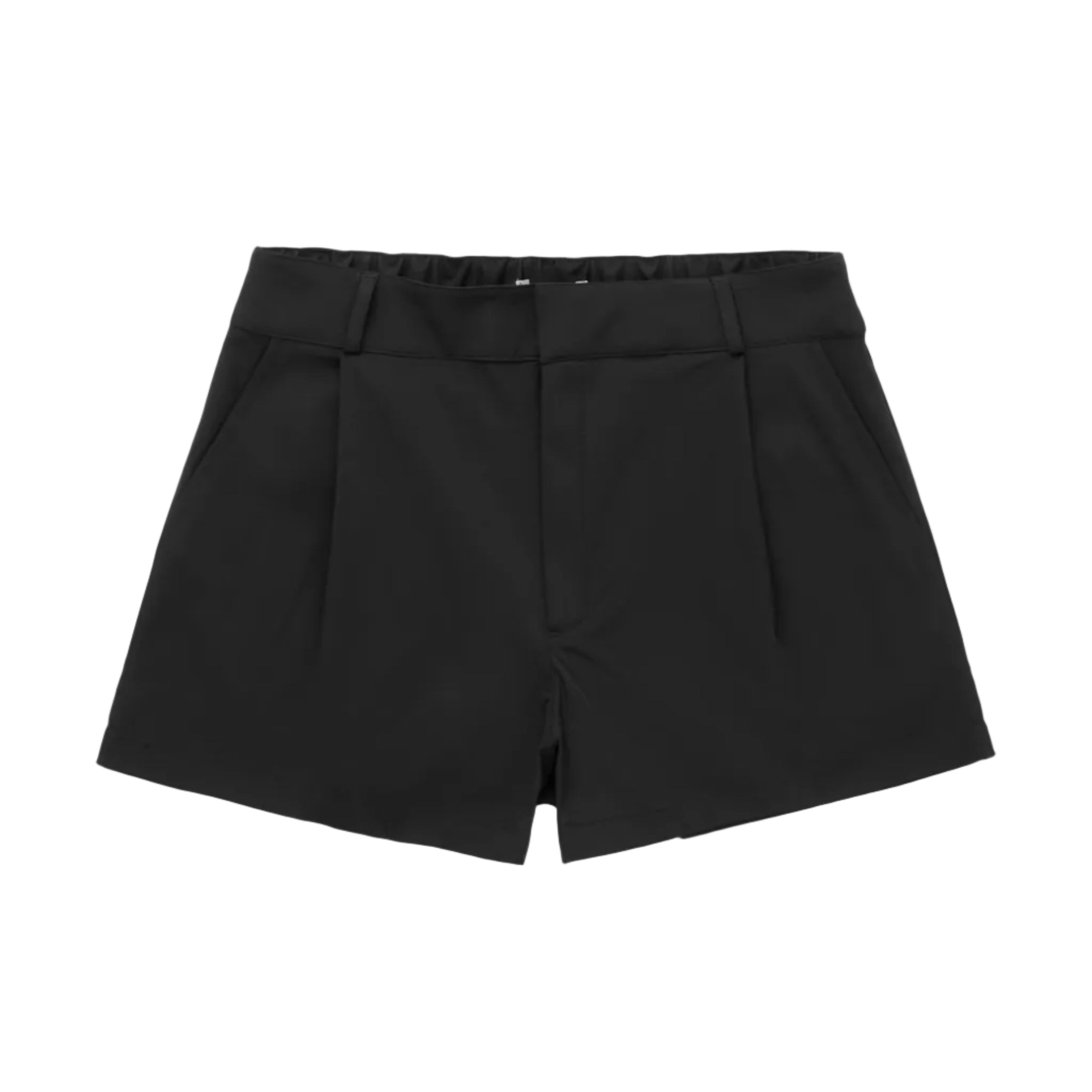Black shorts on a white background