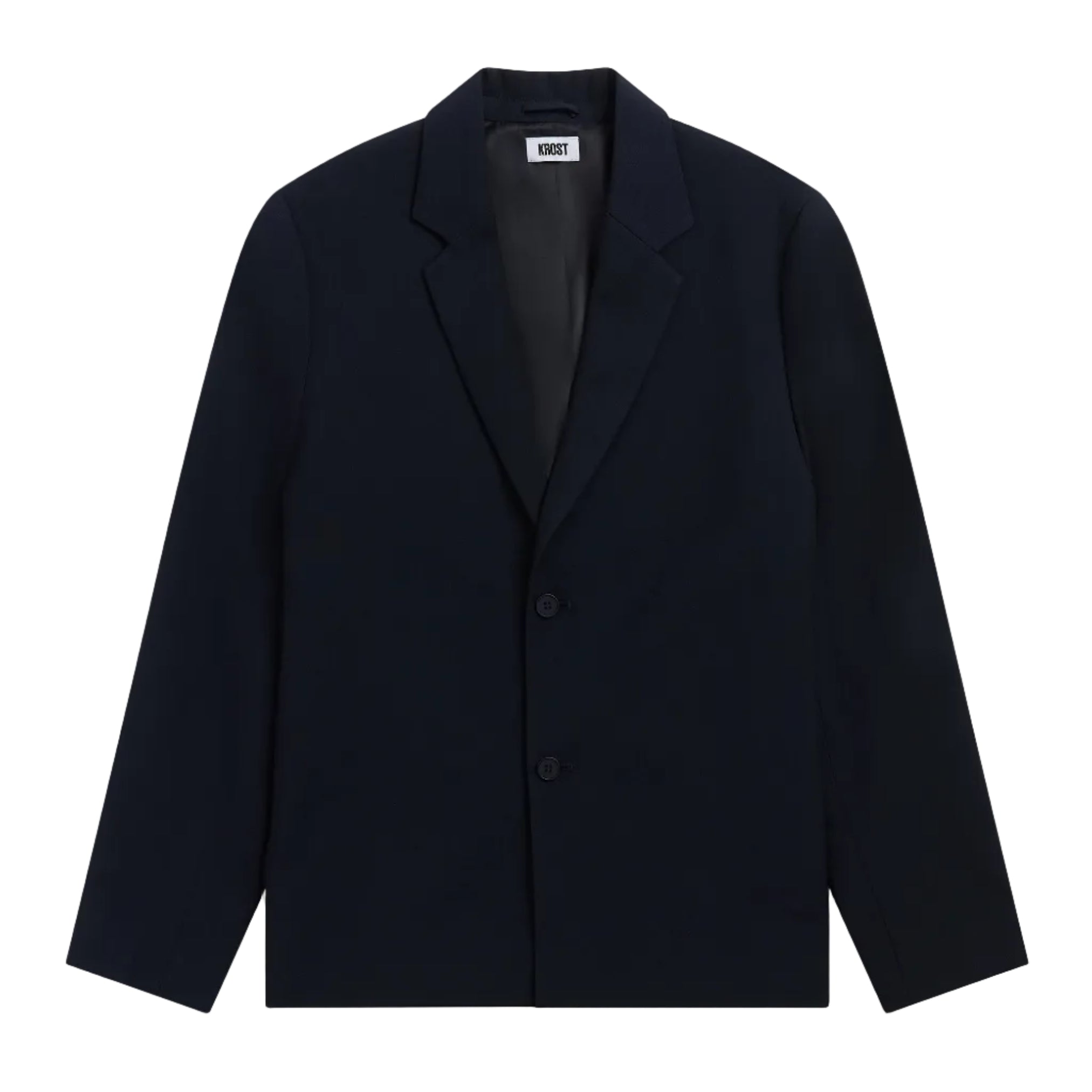 Navy blazer on a white background