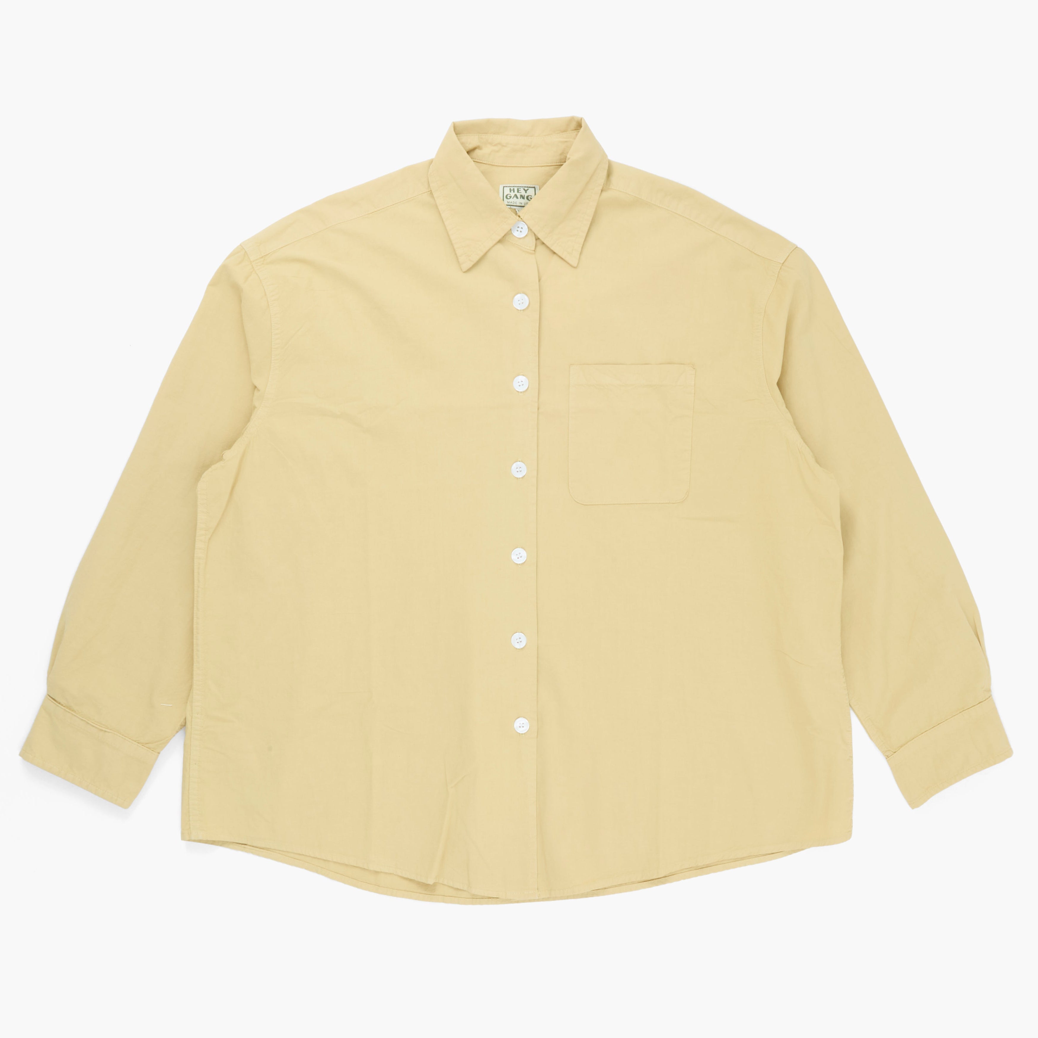 Yellow shirt on a white background