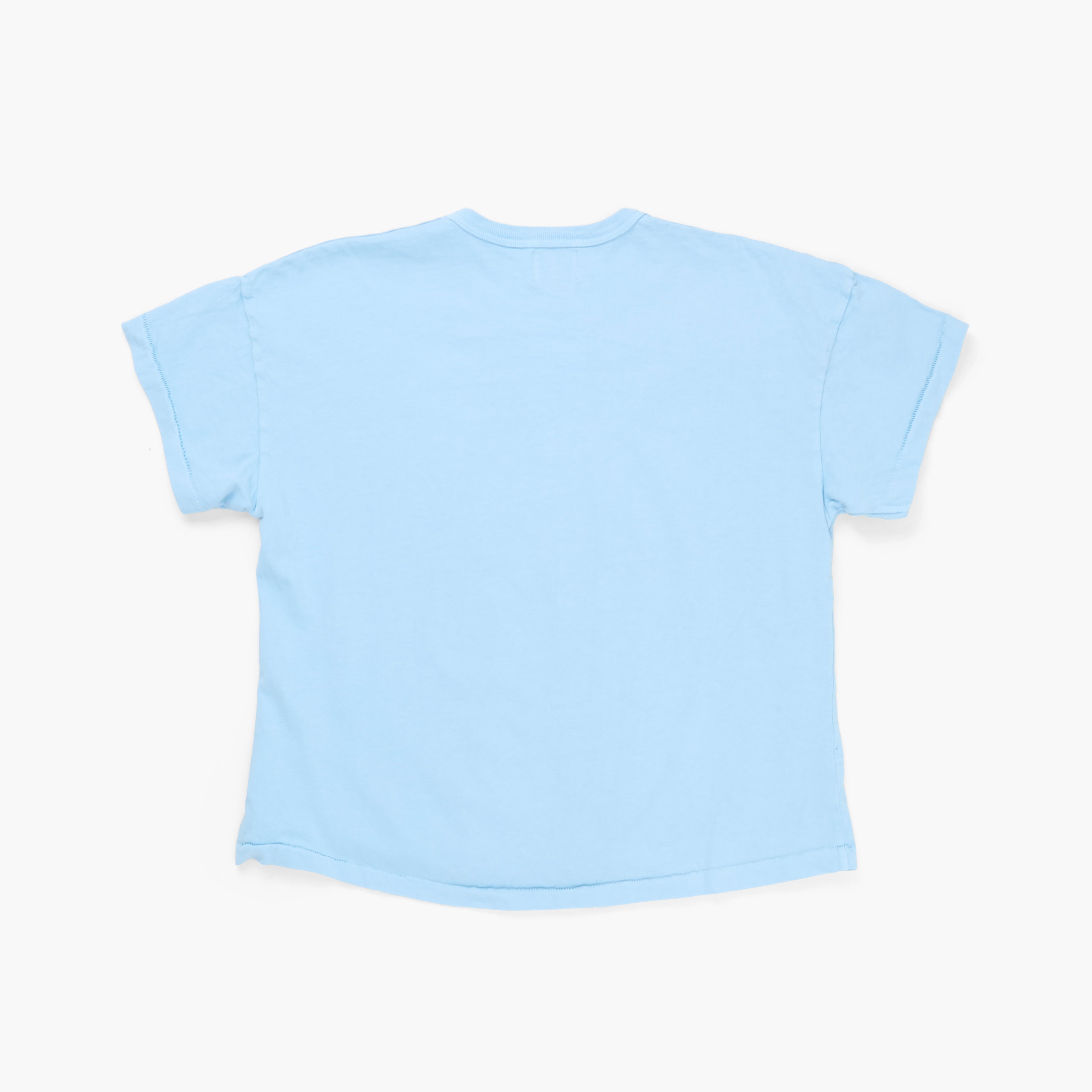 Light blue t-shirt on a white background