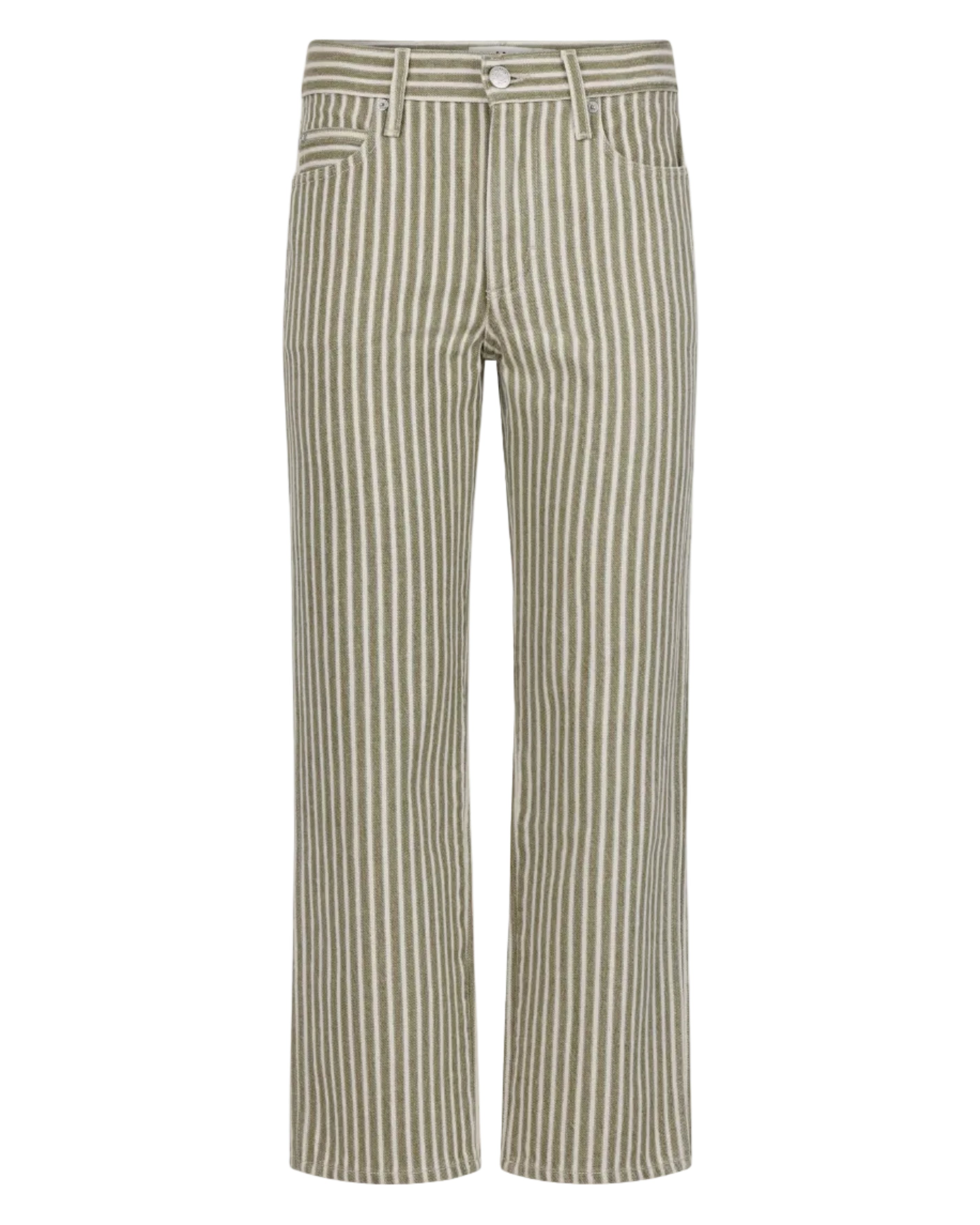 Striped pants on a white background