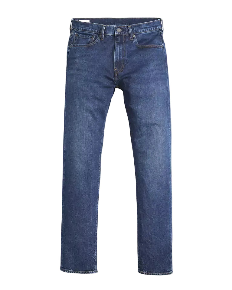 Blue jeans on a white background