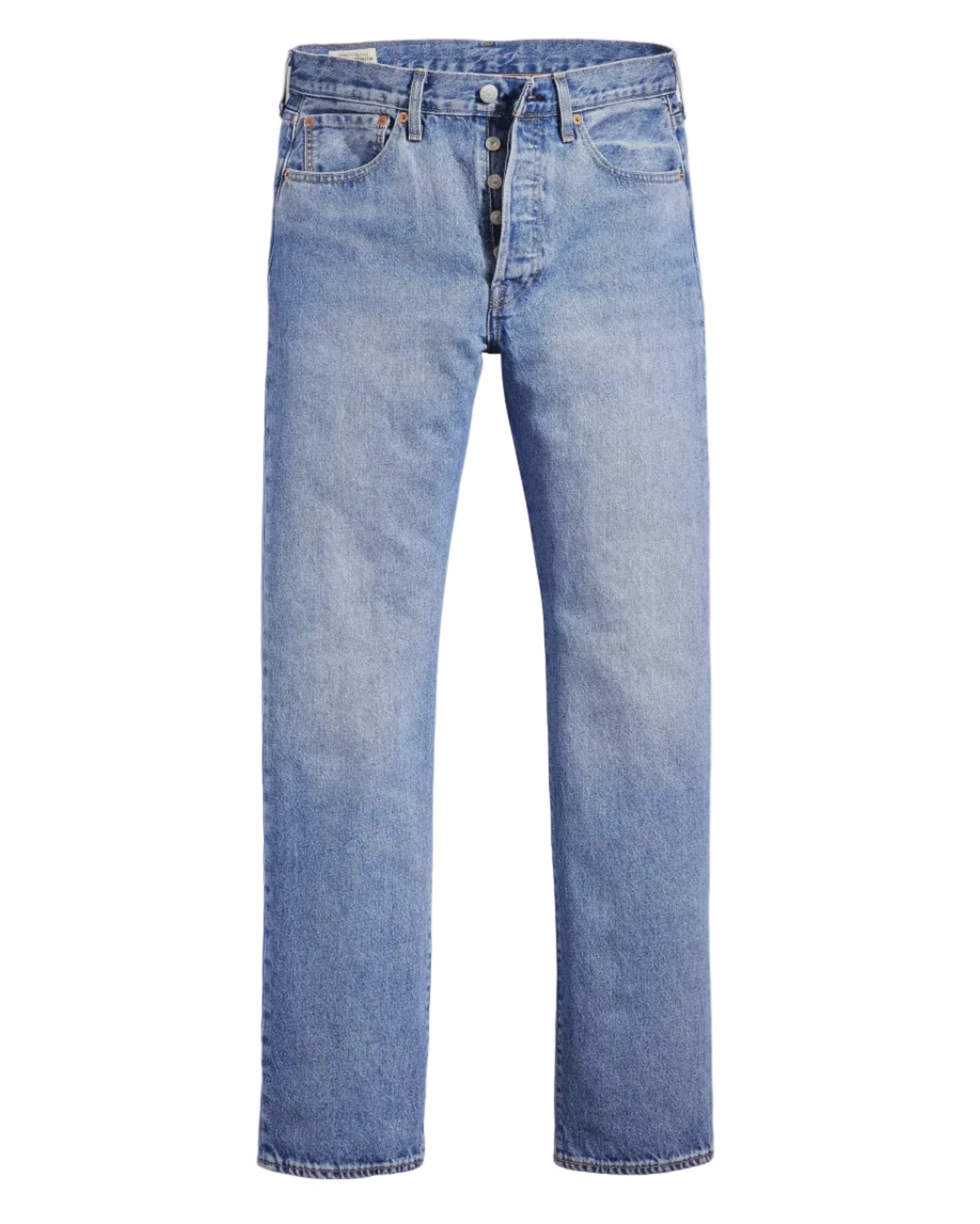 Blue jeans on a white background