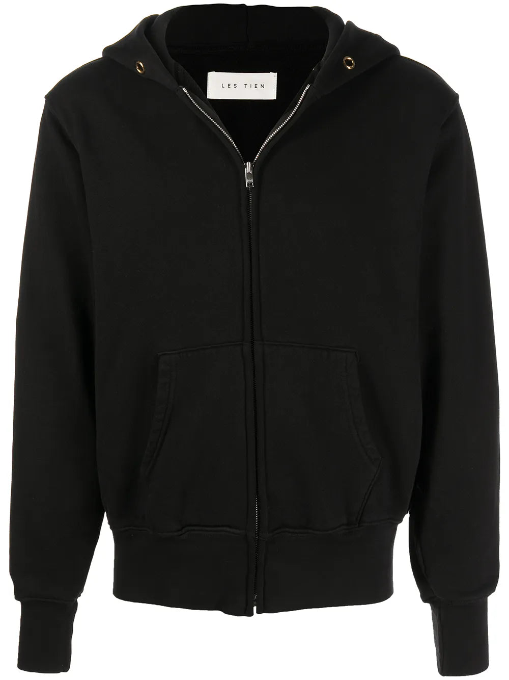 Cropped Zip Hoodie Men Sweaters + Sweatshirts LES TIEN