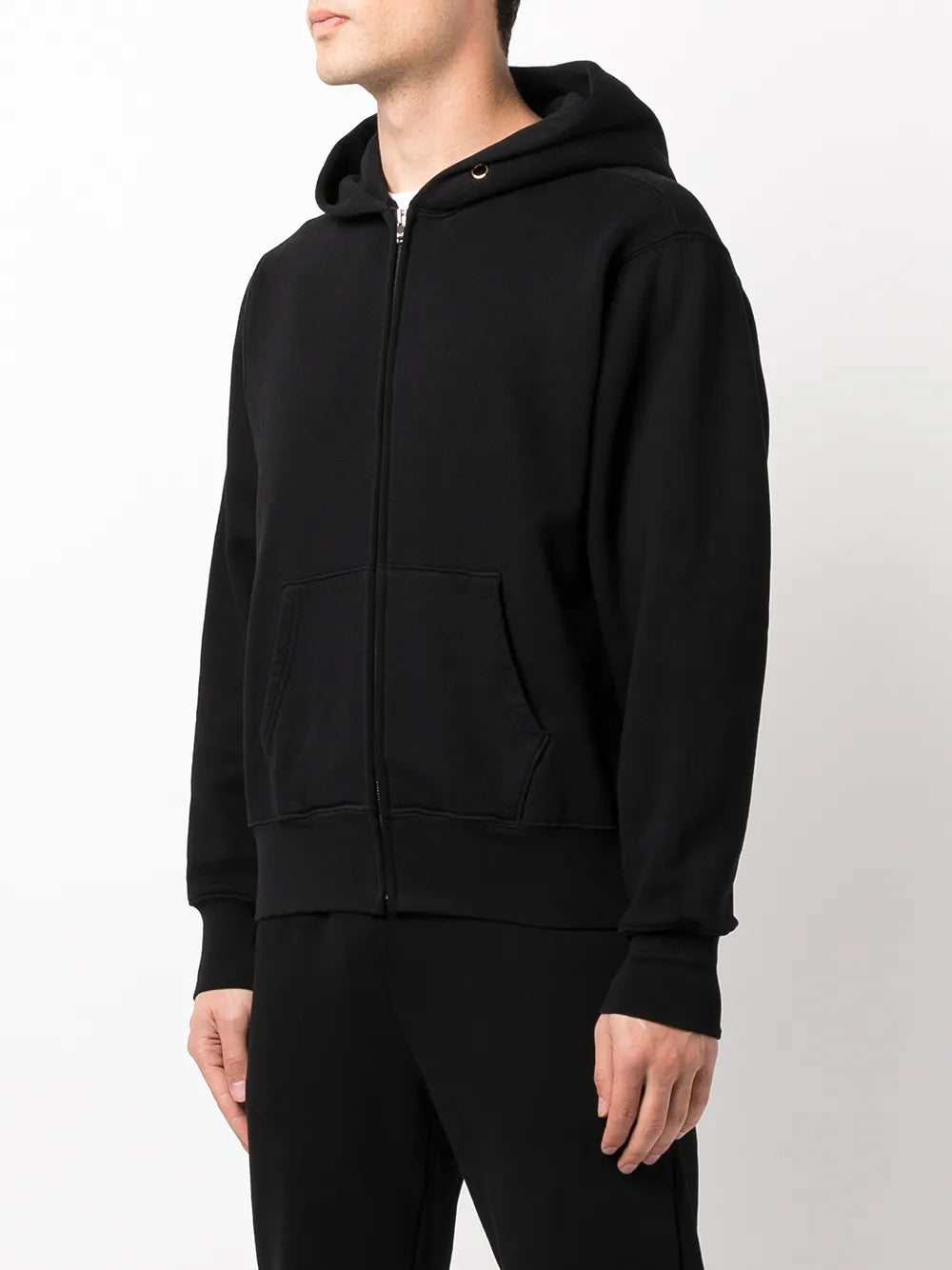 Cropped Zip Hoodie Men Sweaters + Sweatshirts LES TIEN