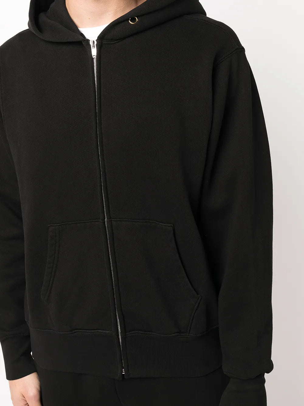 Cropped Zip Hoodie Men Sweaters + Sweatshirts LES TIEN