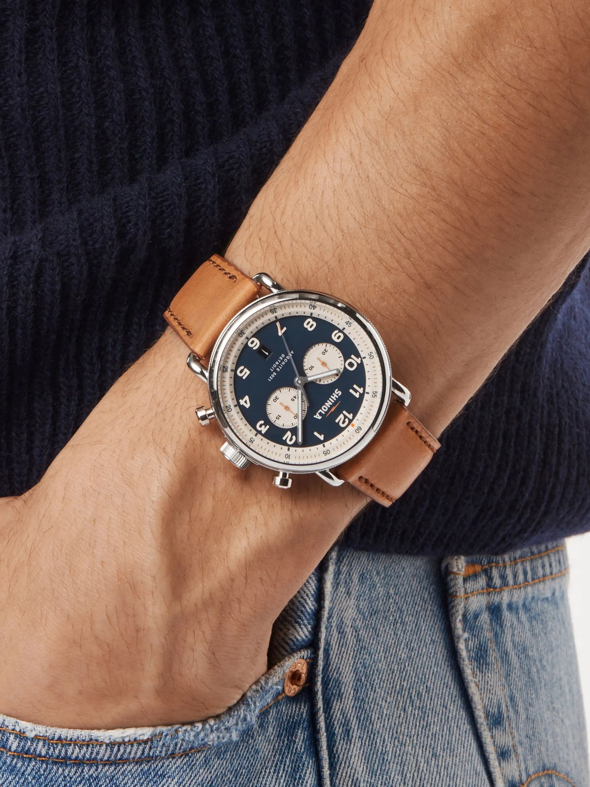 The Canfield Chrono Model C56 43mm Men Jewelry SHINOLA