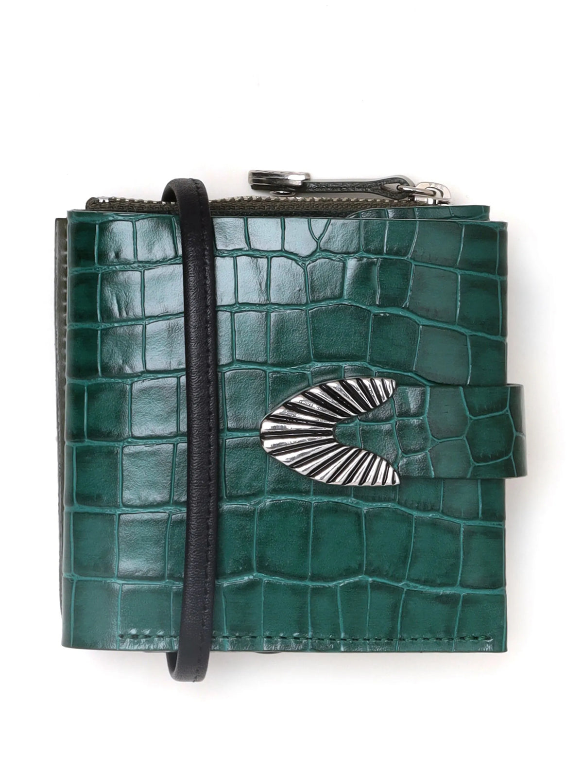 Leather Shoulder Wallet GREEN ONE SIZE Unisex Bags & Wallets TOGA ARCHIVES