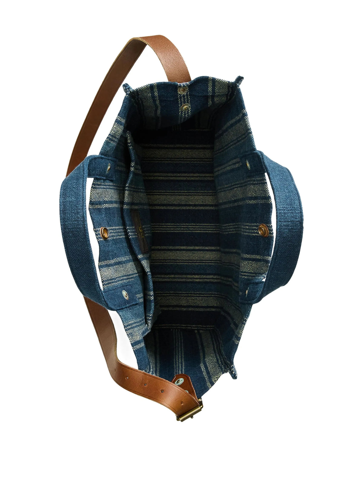 Handwoven Indigo Carpenter Tote Bag Men Bags RRL