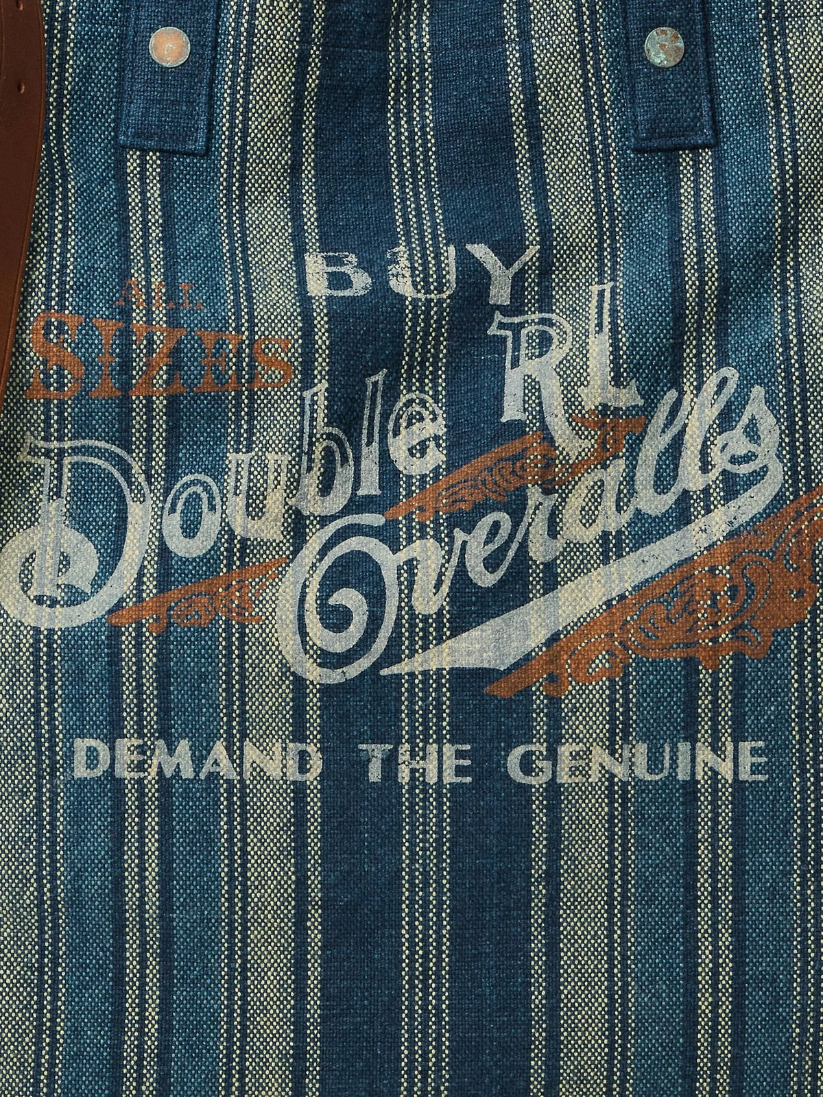 Handwoven Indigo Carpenter Tote Bag Men Bags RRL
