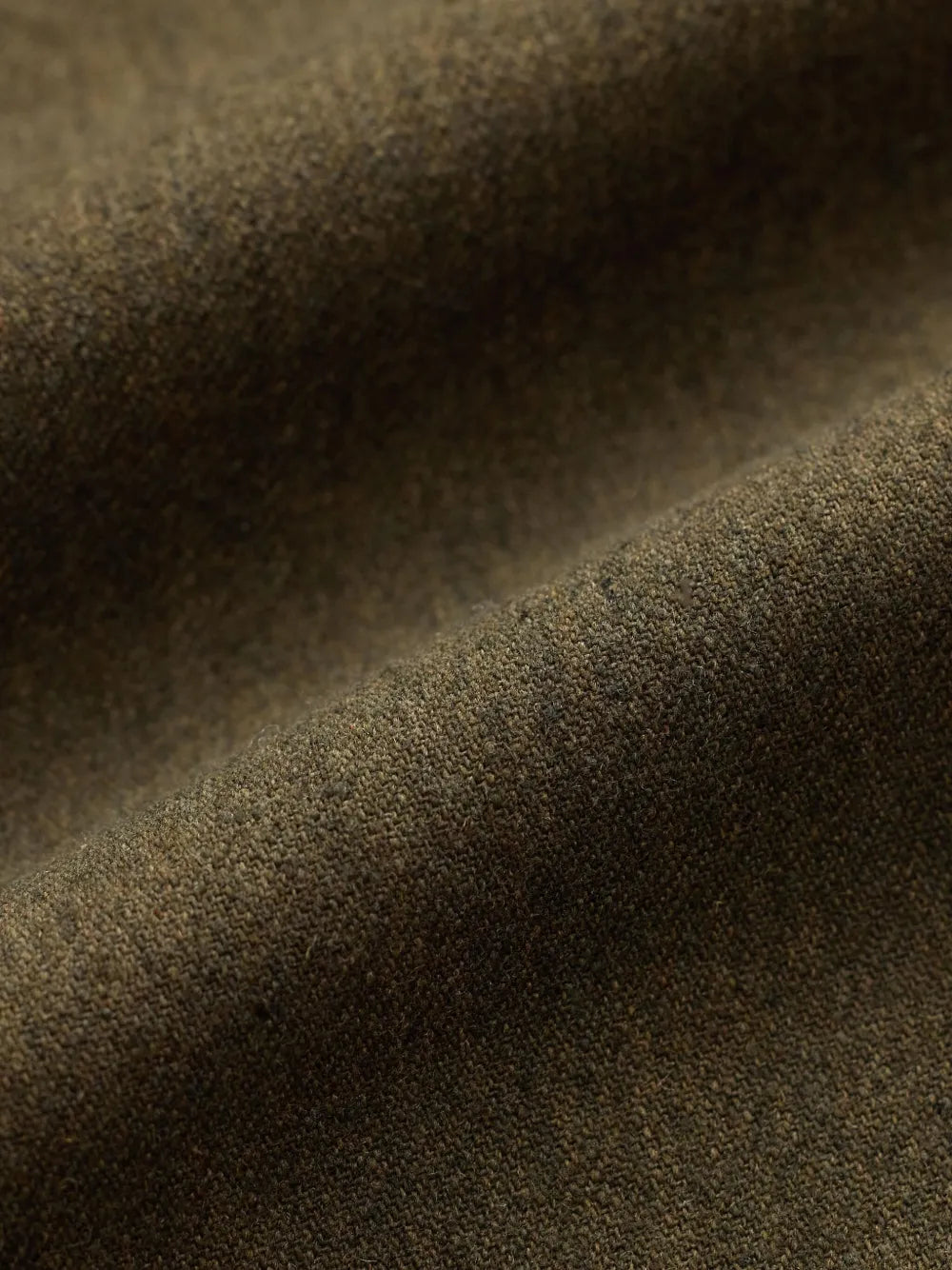 RRL Regiment Fit Paneled Twill Cargo Pant in olive - close-up fabric texture