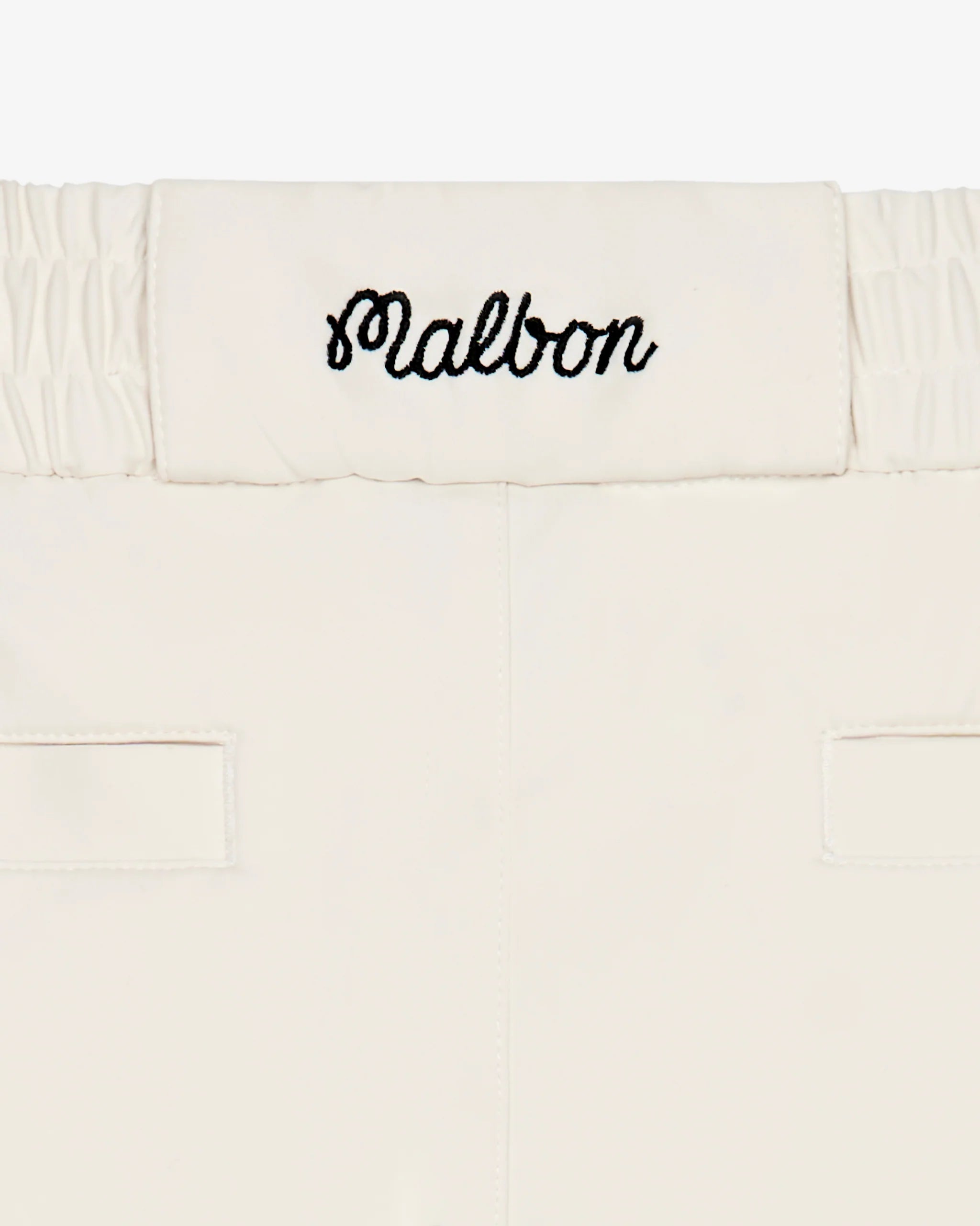White pillowcases with 'Malbon' branding on a white background
