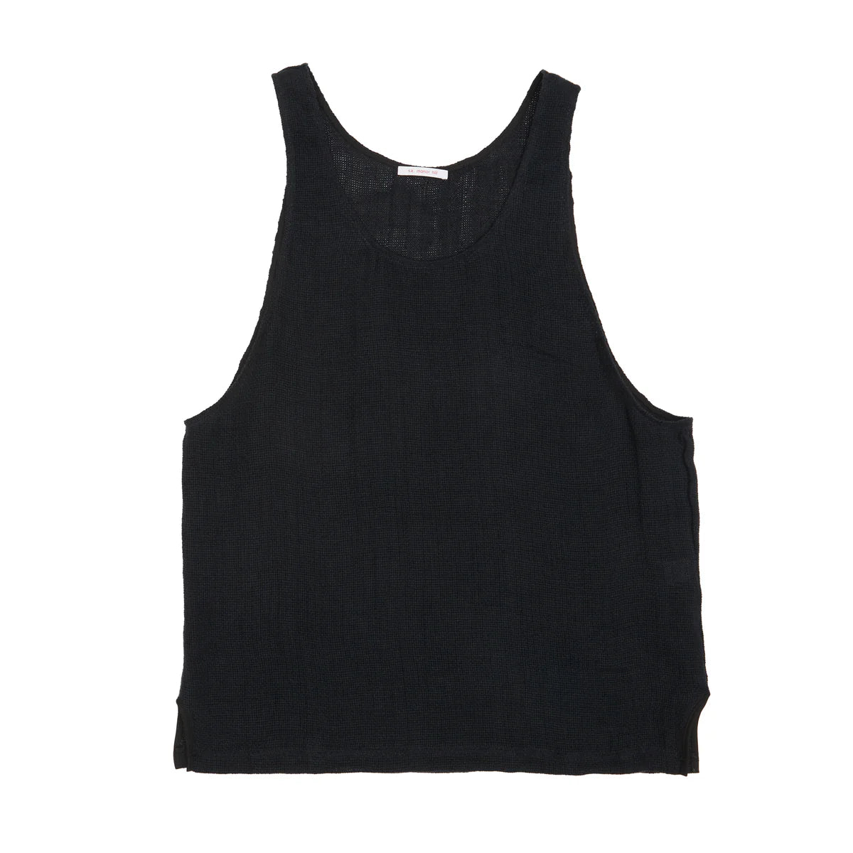 Black tank top on a white background