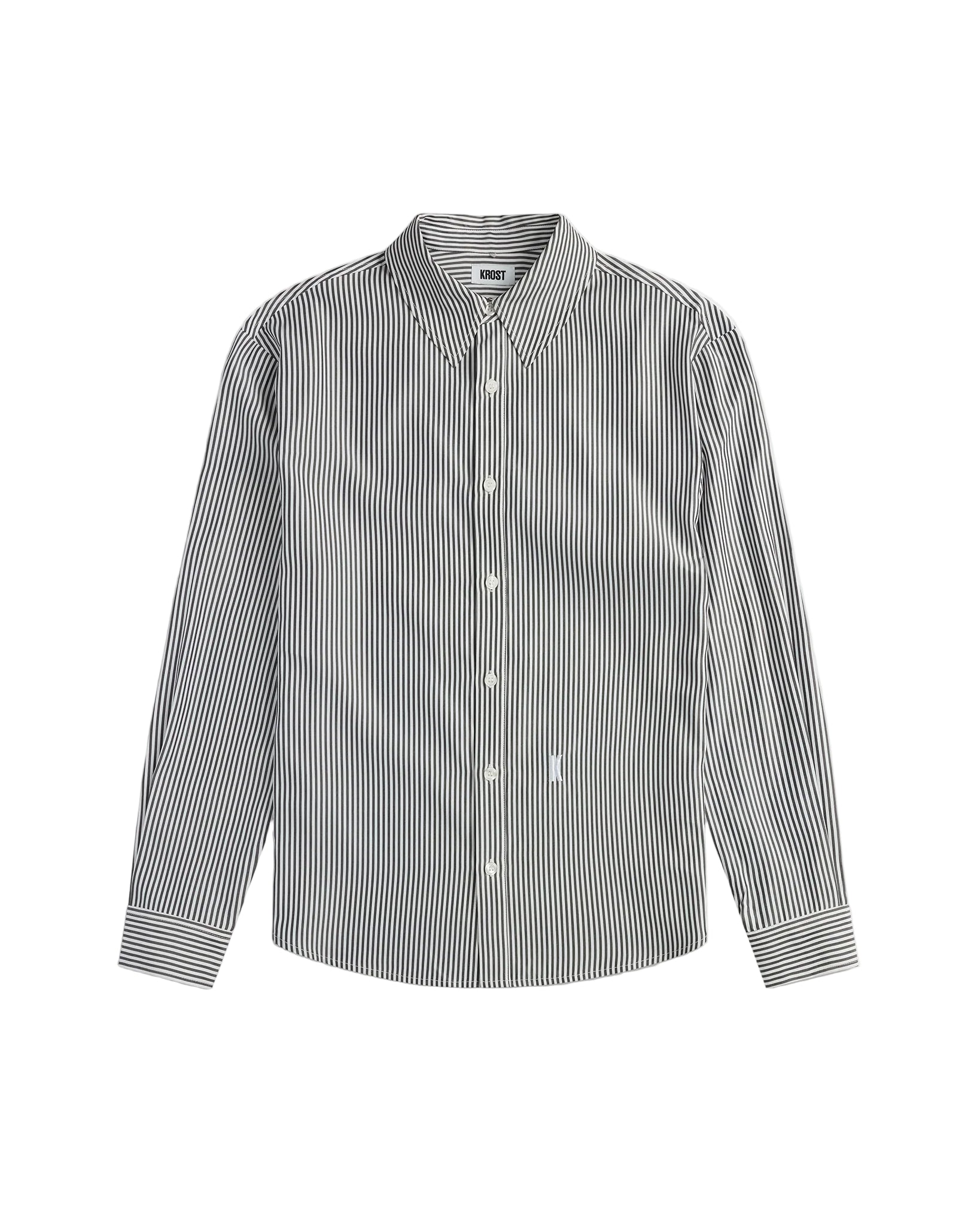 Black and white striped shirt on a light background