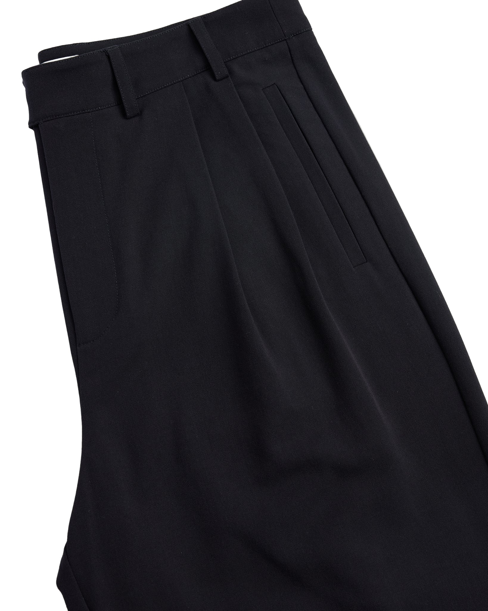 Navy pants on a white background