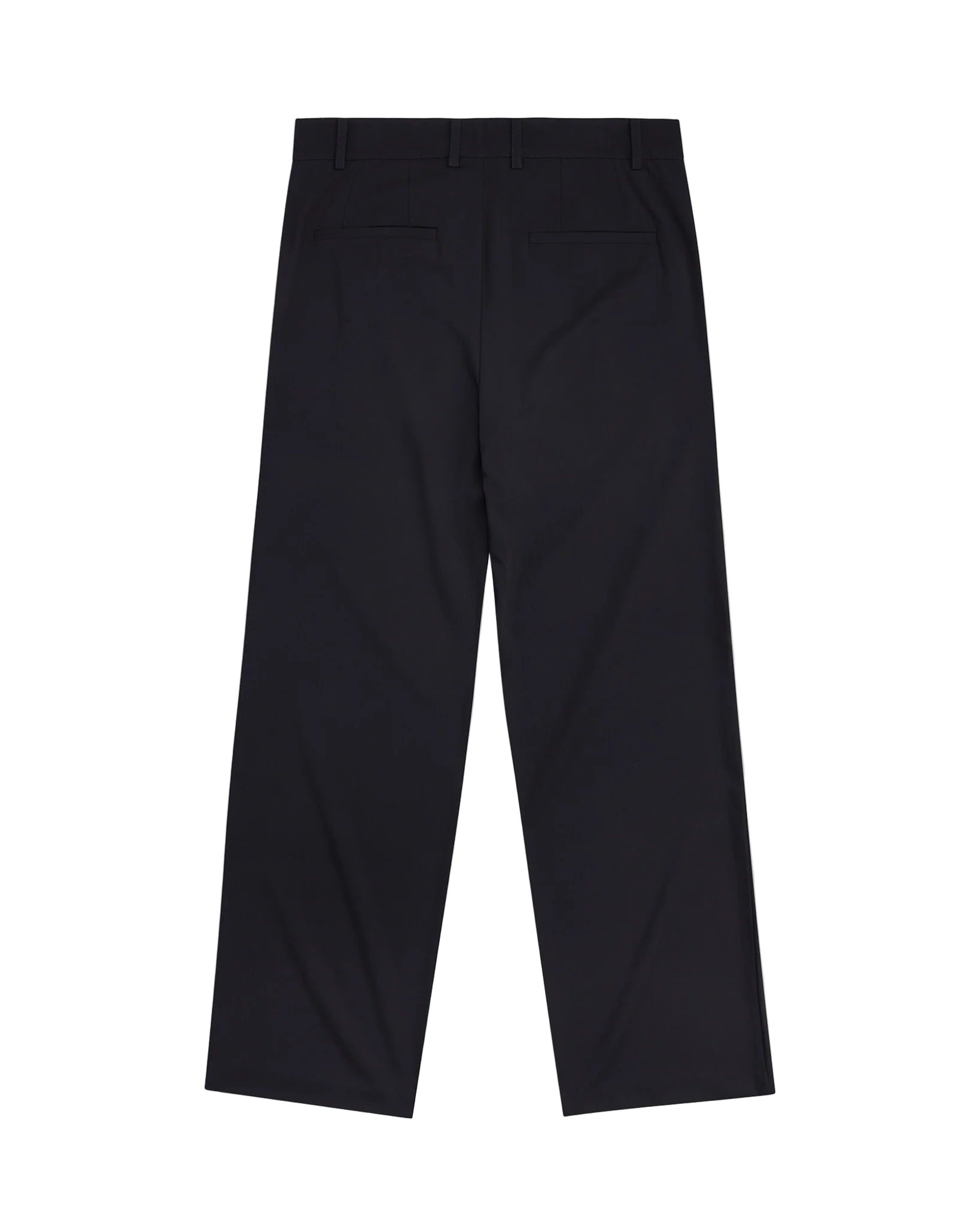 Navy pants on a white background