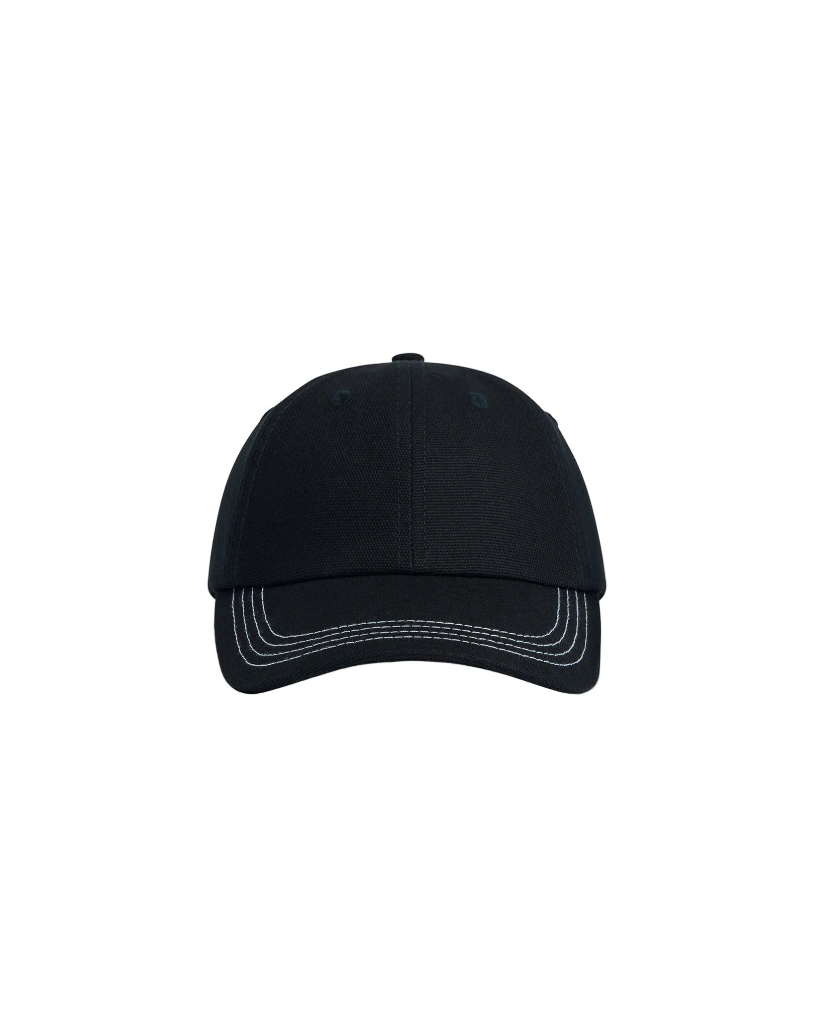 Navy baseball cap on a white background