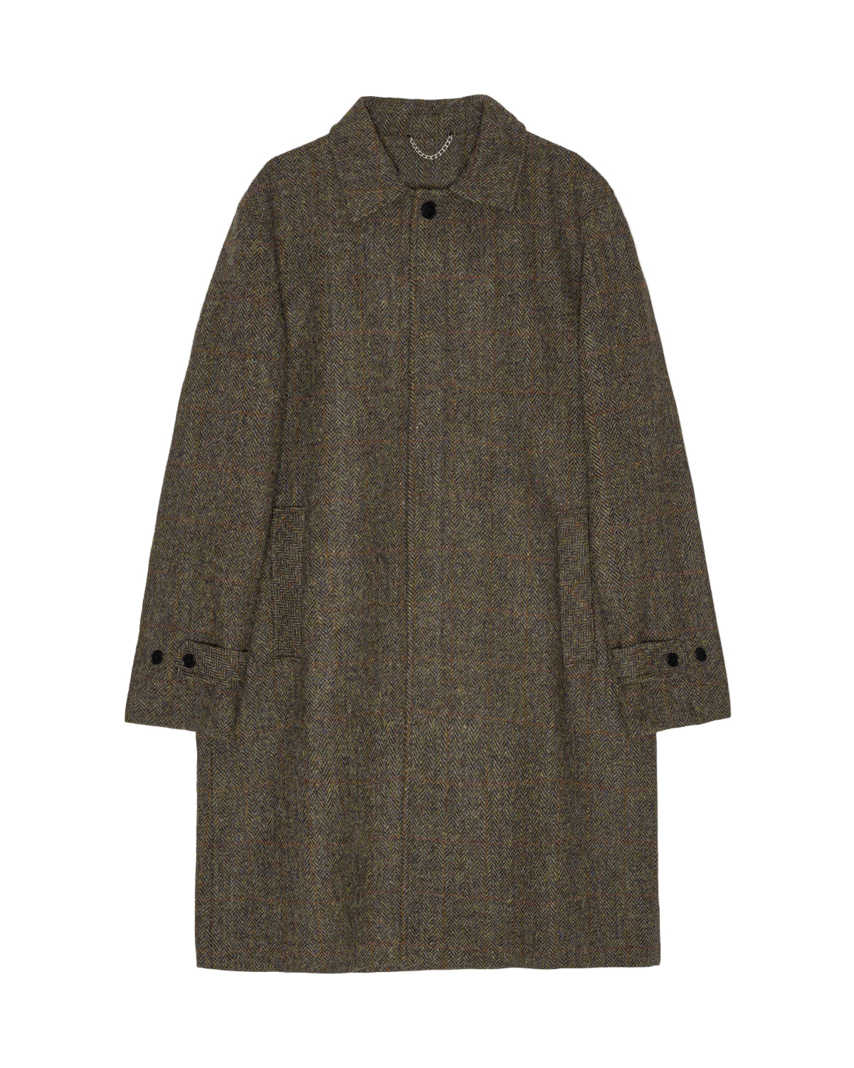 Brown coat on a white background