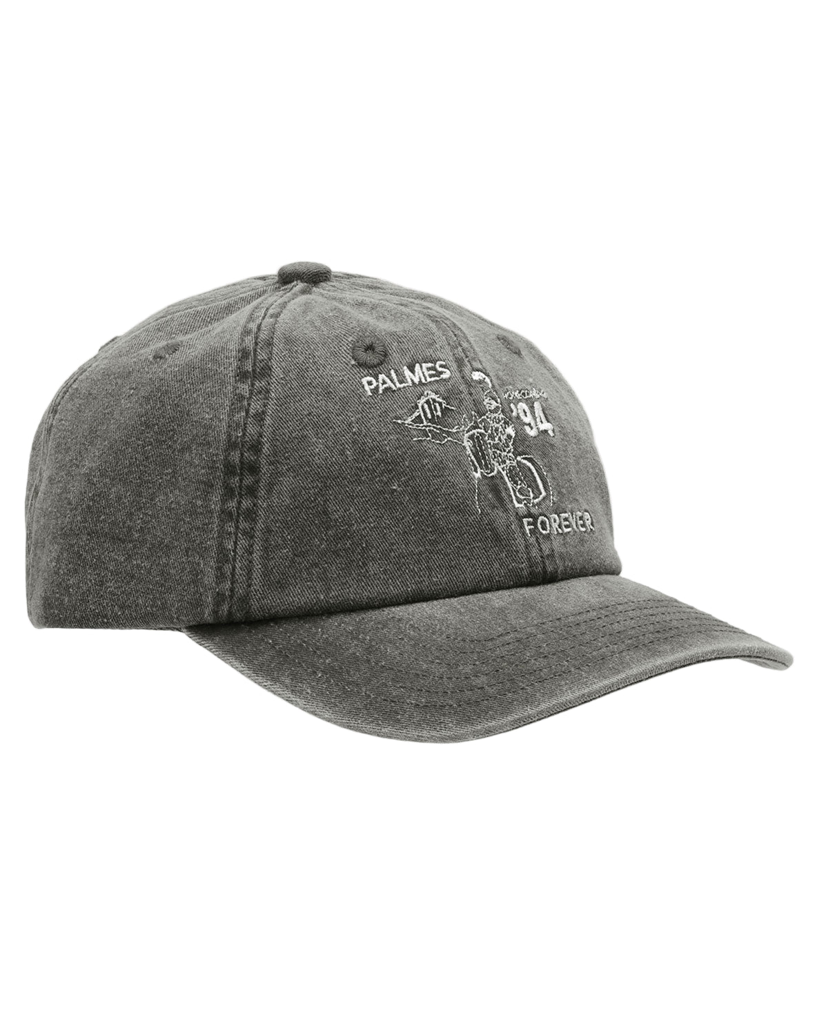 grey 6-panel hat