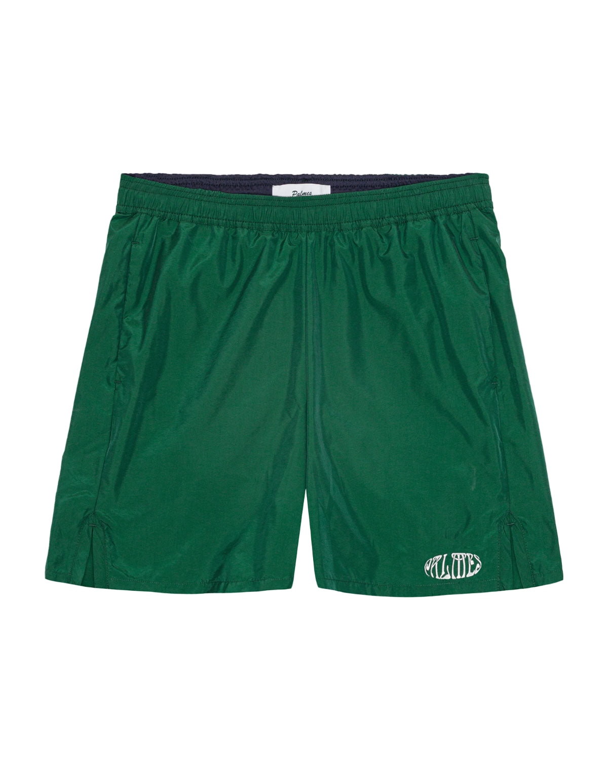 green shorts on white background