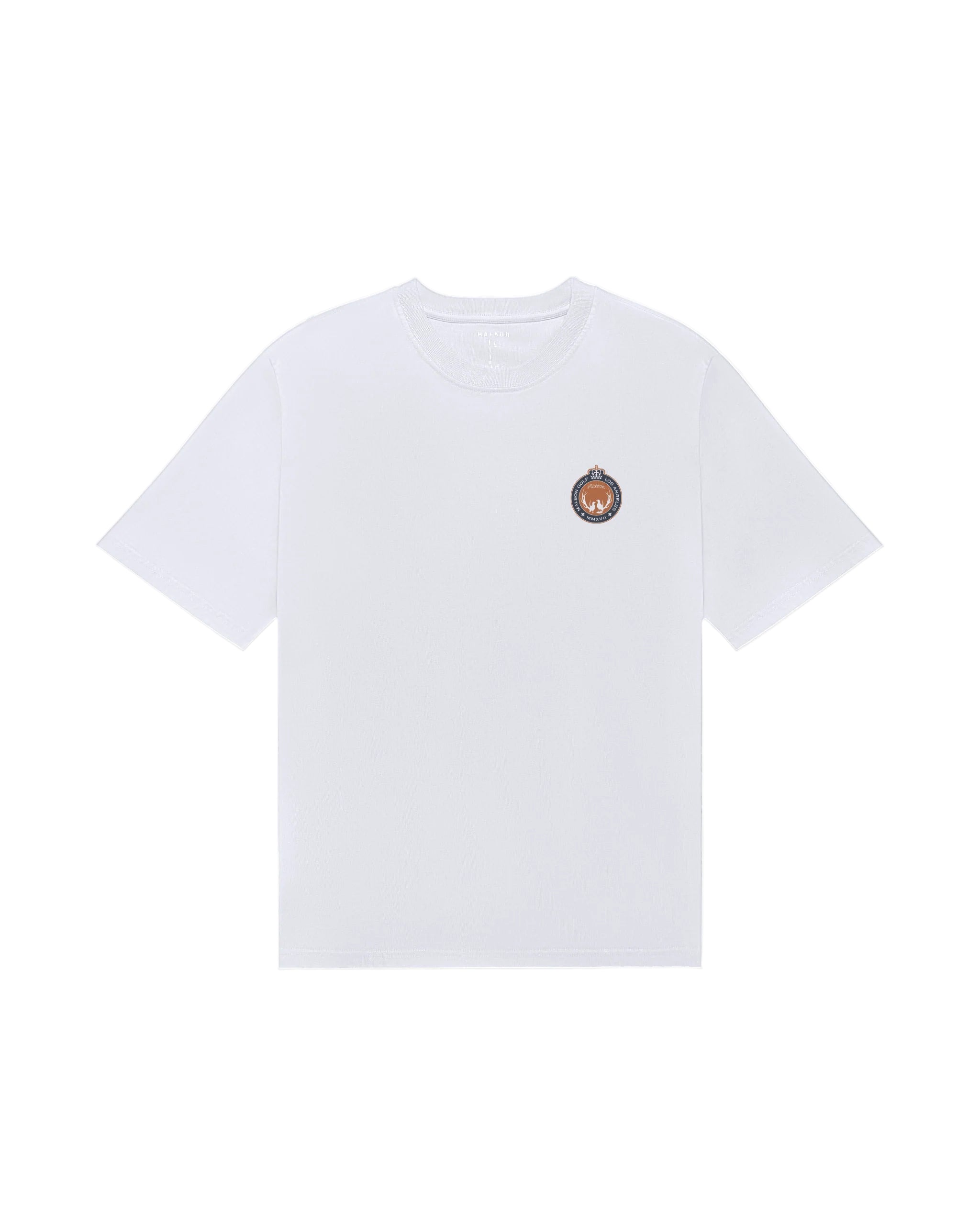 White t-shirt on a white background