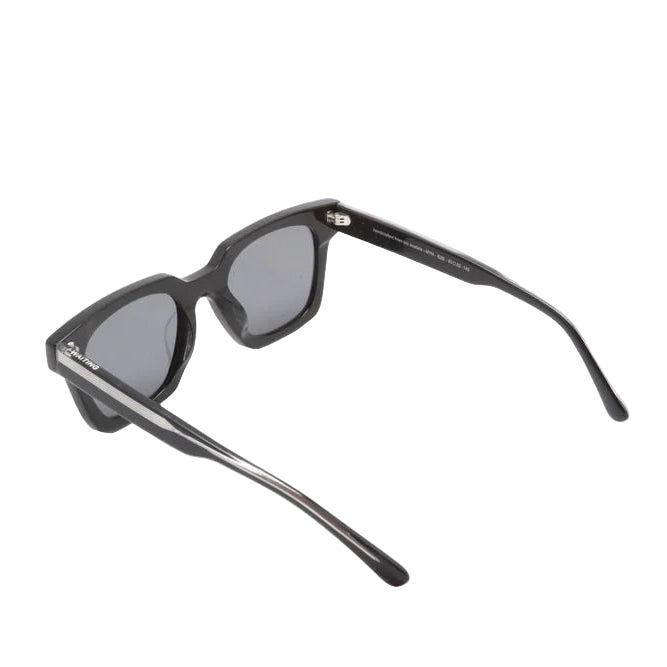 Black sunglasses on a white background