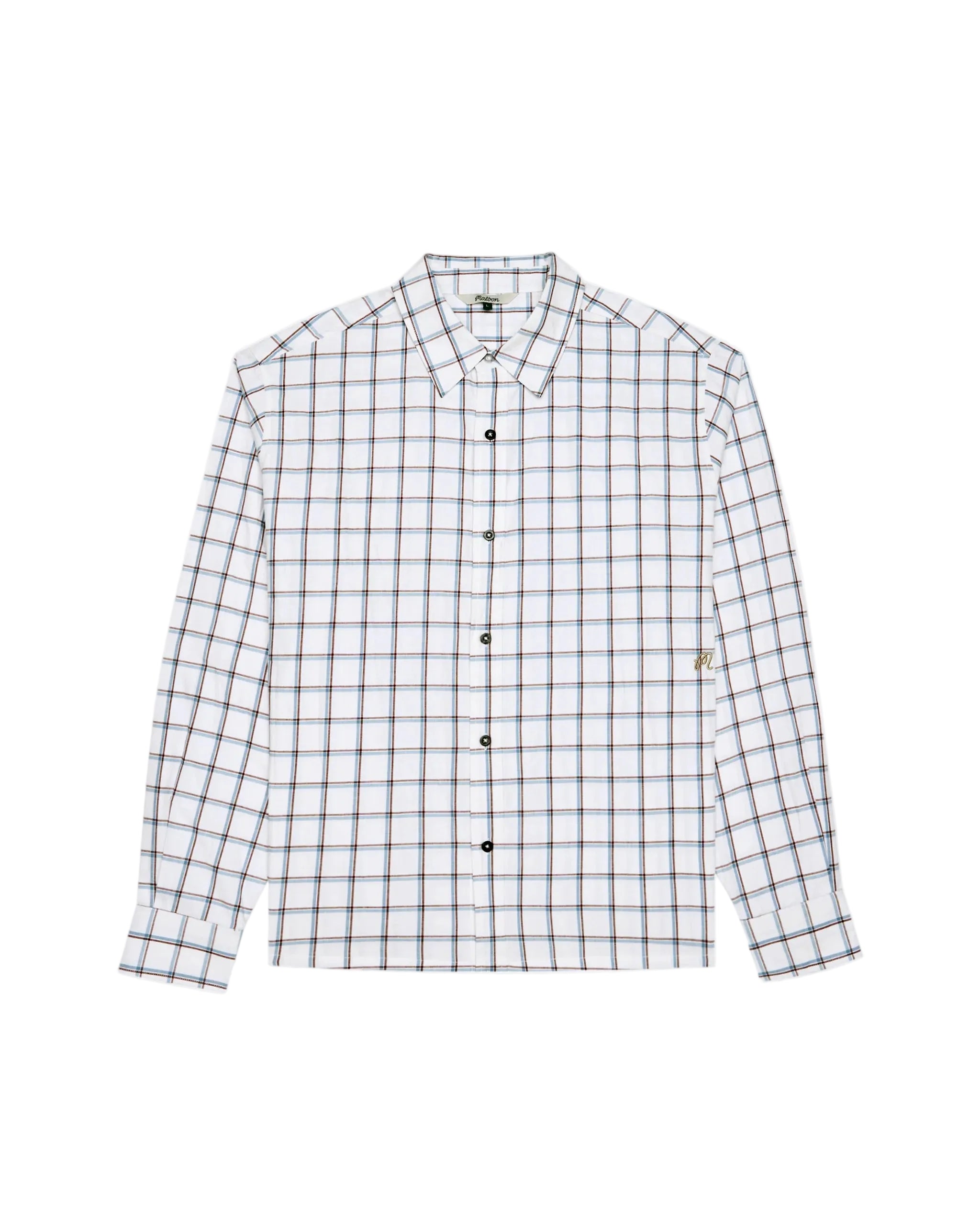 Checkered shirt on a white background