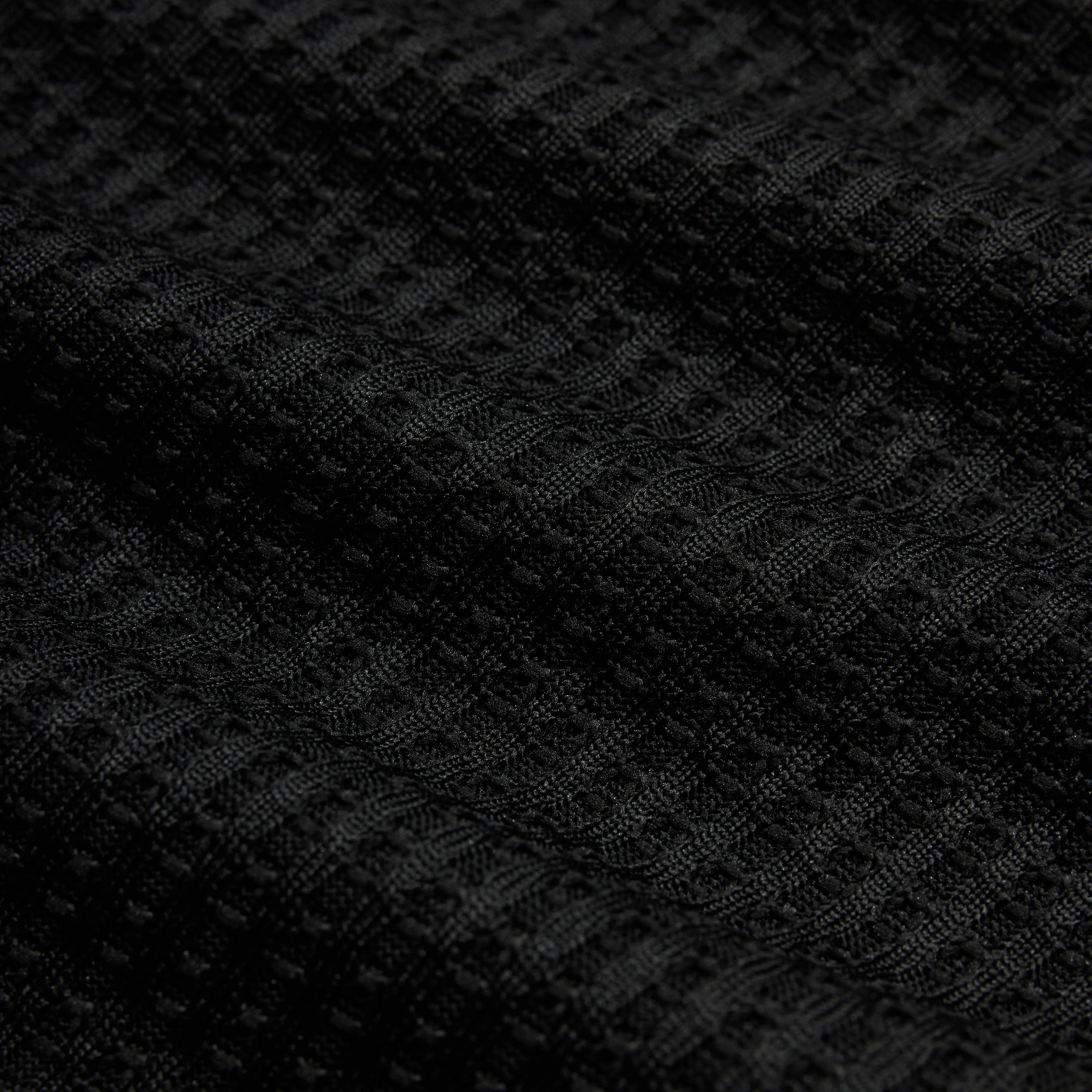 Close-up of black textured fabric