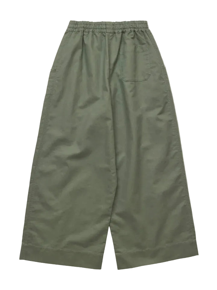 Wide Leg Trousers in Olive by Nicholas Daley – back view