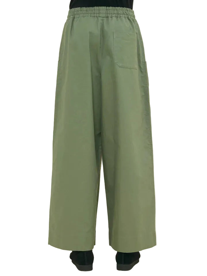 Wide Leg Trousers in Olive by Nicholas Daley – alternate view