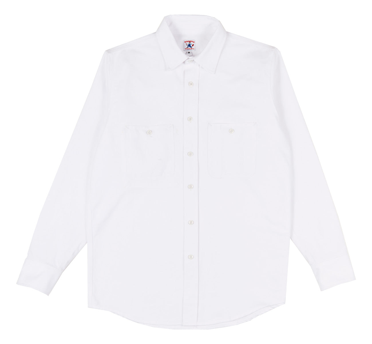 White dress shirt on a white background